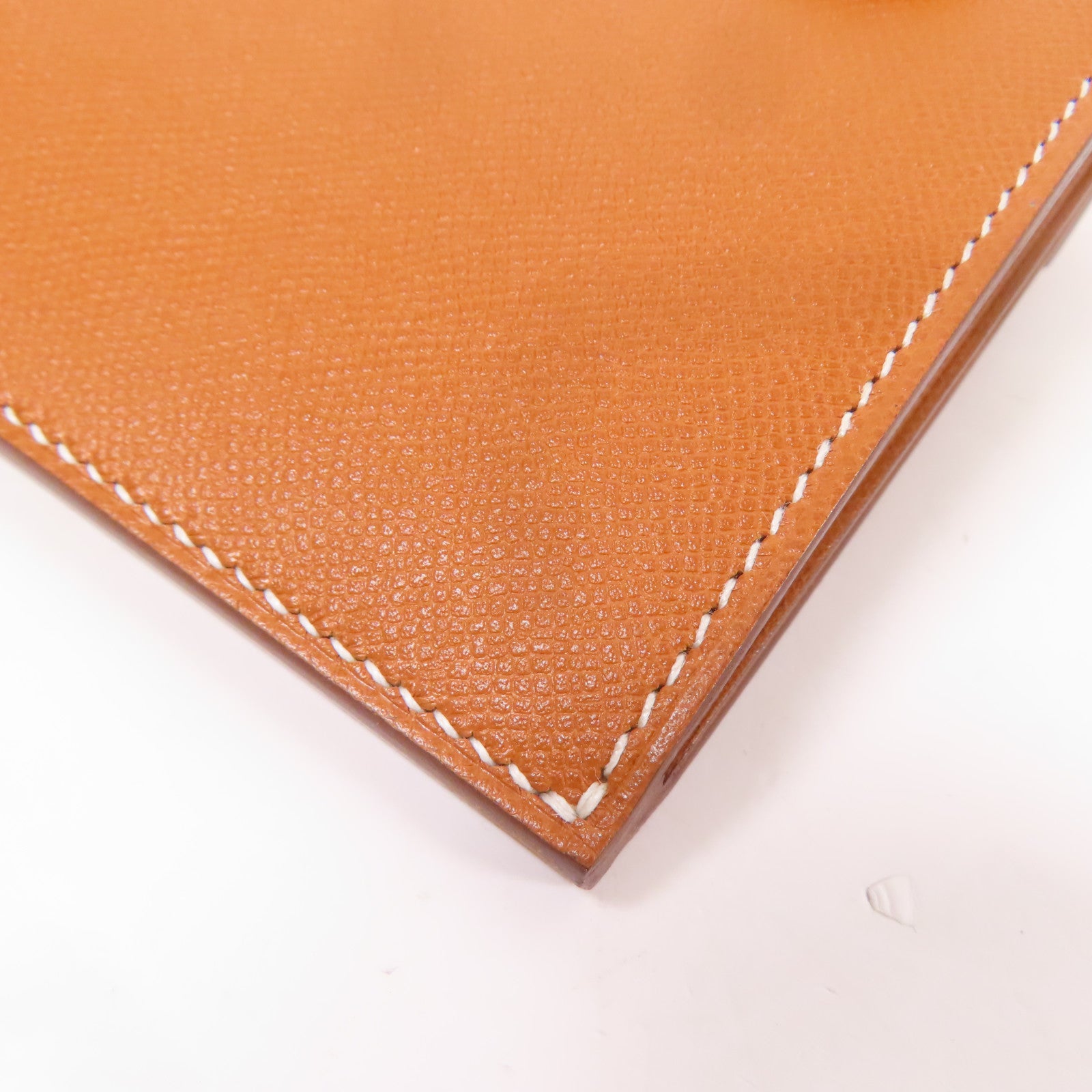 HERMES Epsom皮革Kelly金扣長錢包Gold