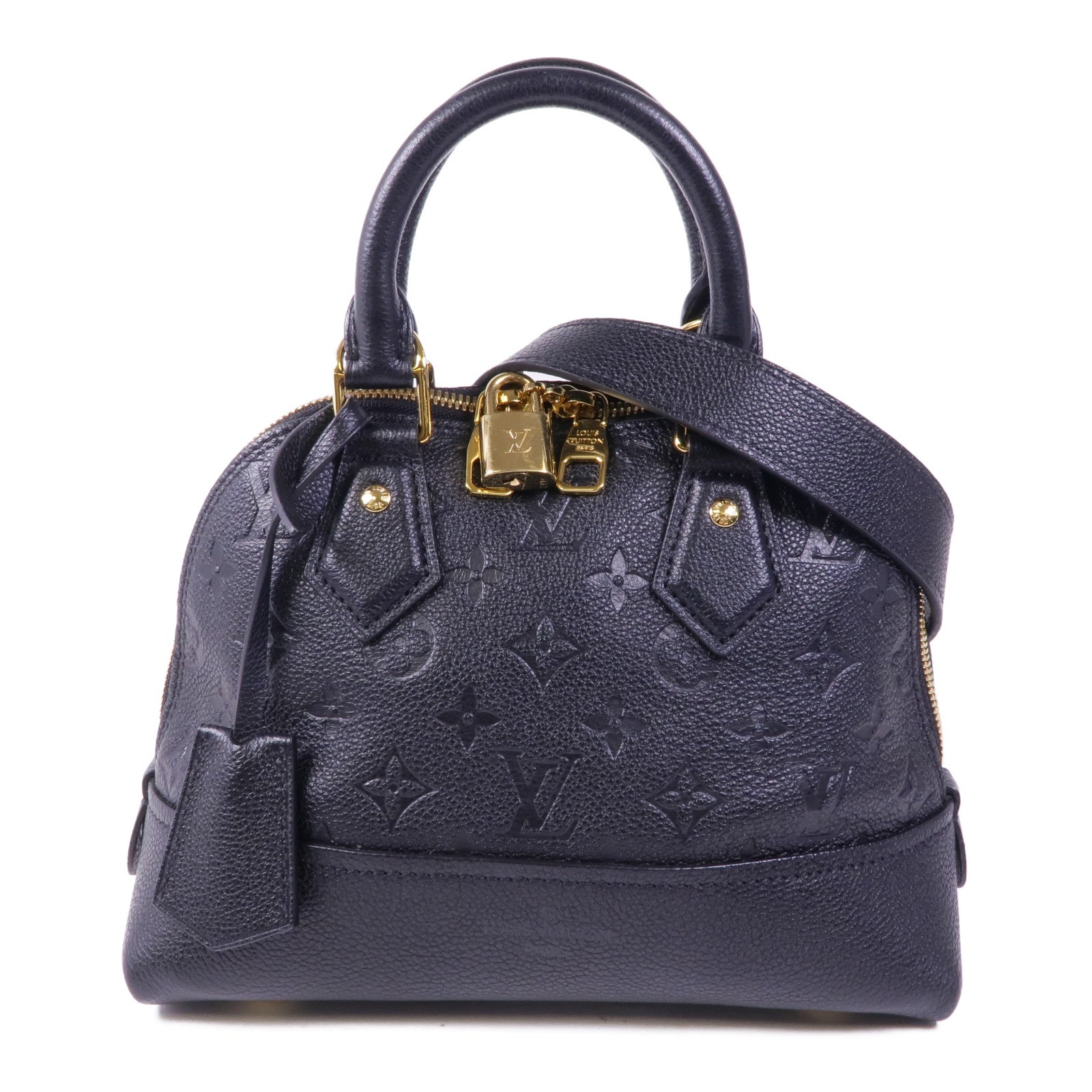 LOUIS VUITTON Monogram Empreinte Neo Alma BB金扣手挽肩背兩用袋