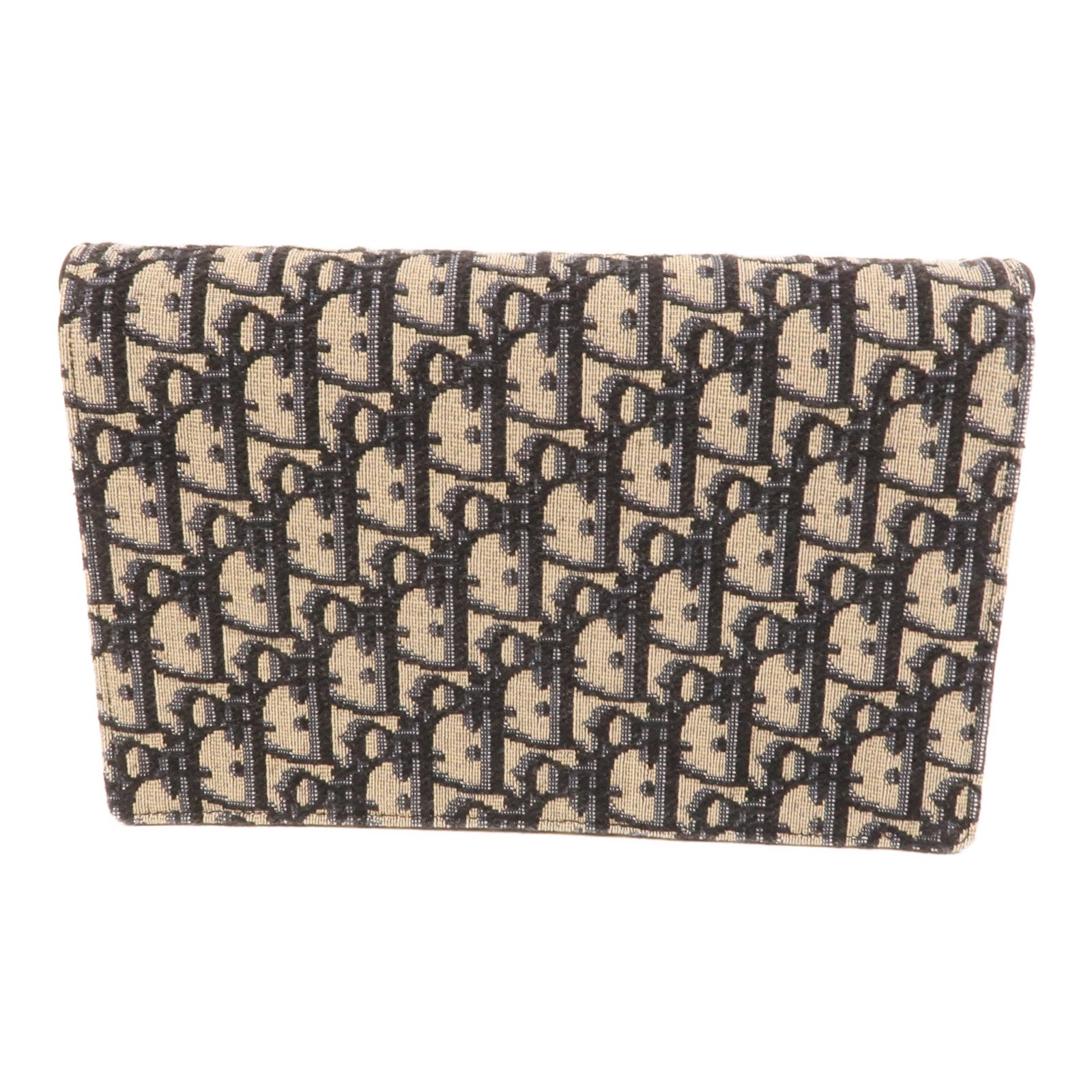 Dior 帆布Saddle Wallet On Chain鏈帶肩背袋
