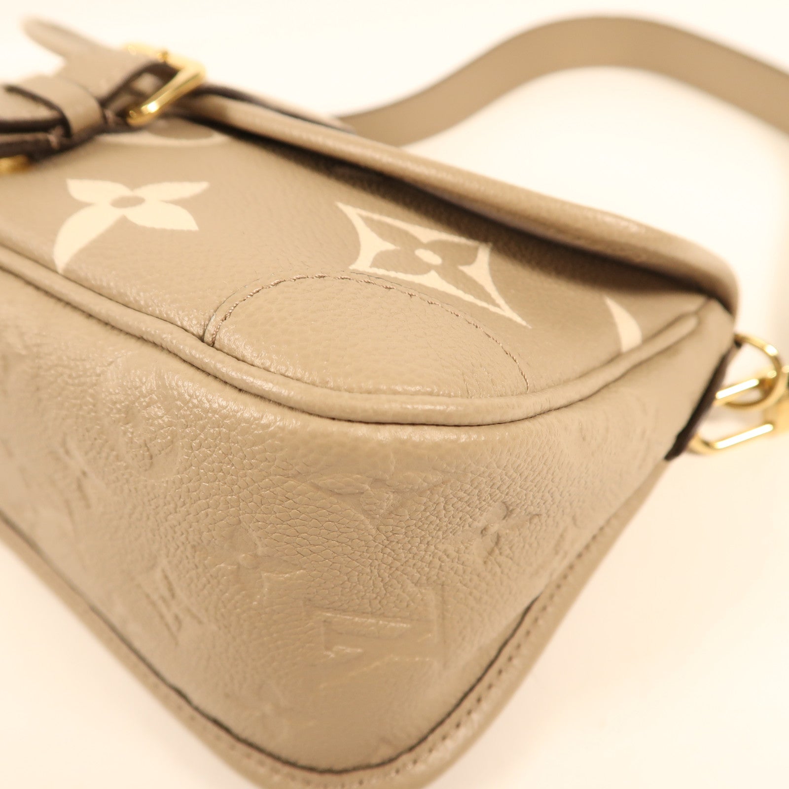LOUIS VUITTON Monogram Empreinte Diane PM金扣手挽肩背兩用袋