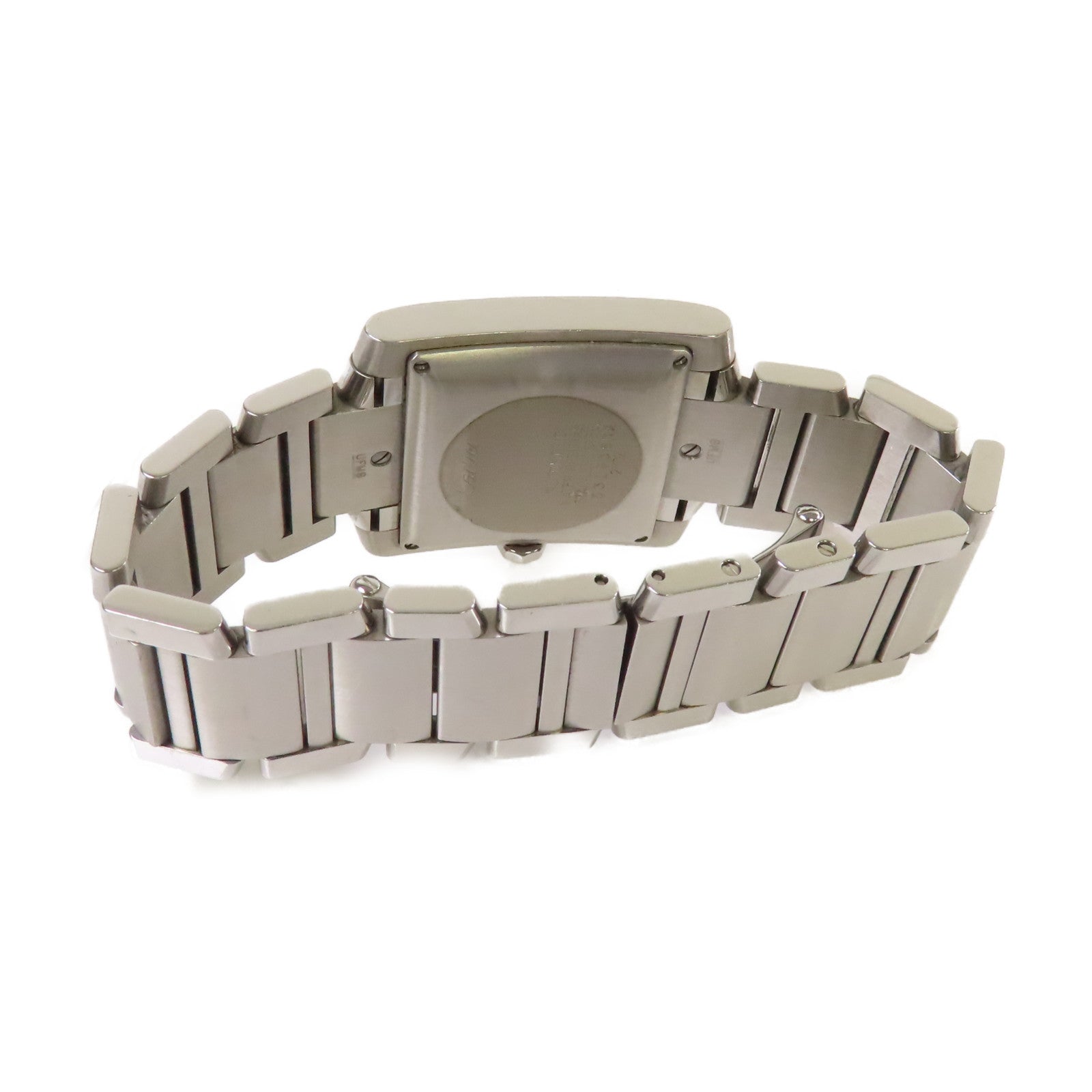 CARTIER Tank Francaise Watch不鏽鋼自動機芯手錶白色/銀色