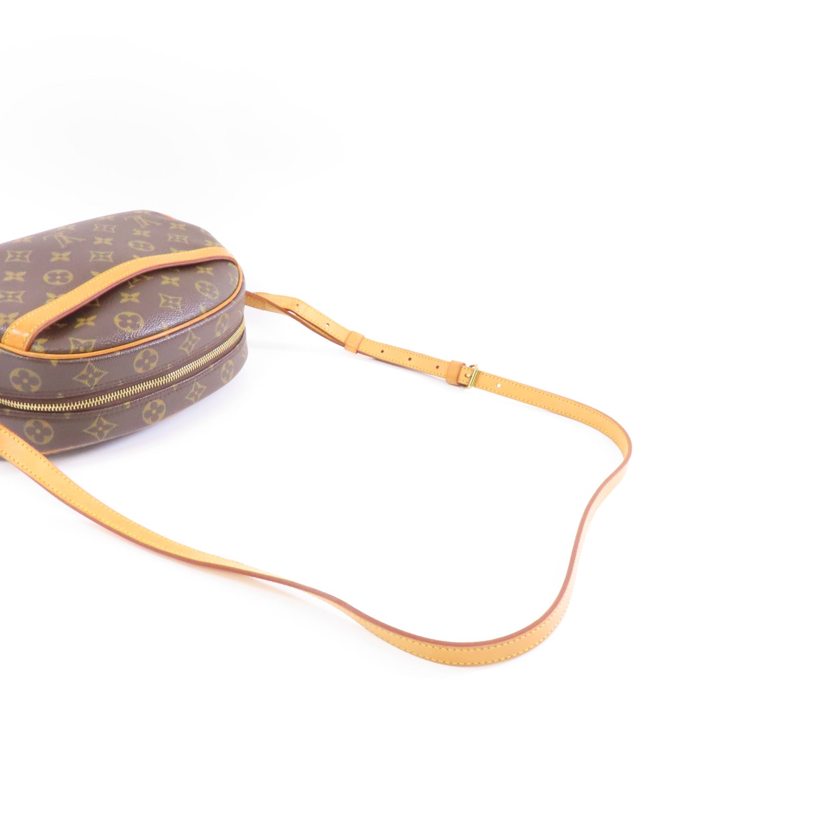 LOUIS VUITTON Monogram Blois Bag金扣肩背袋棕色