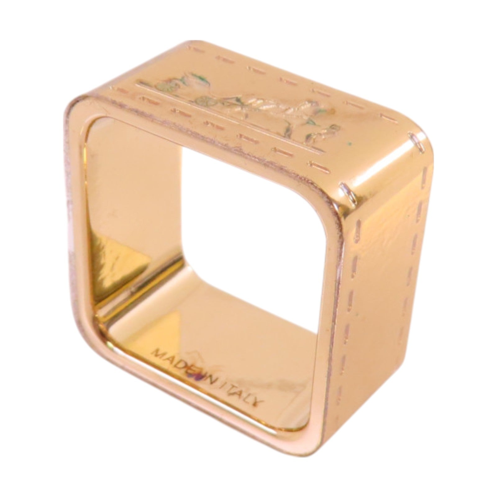 HERMES 黄銅Bolduc Scarf 90 Ring絲巾扣