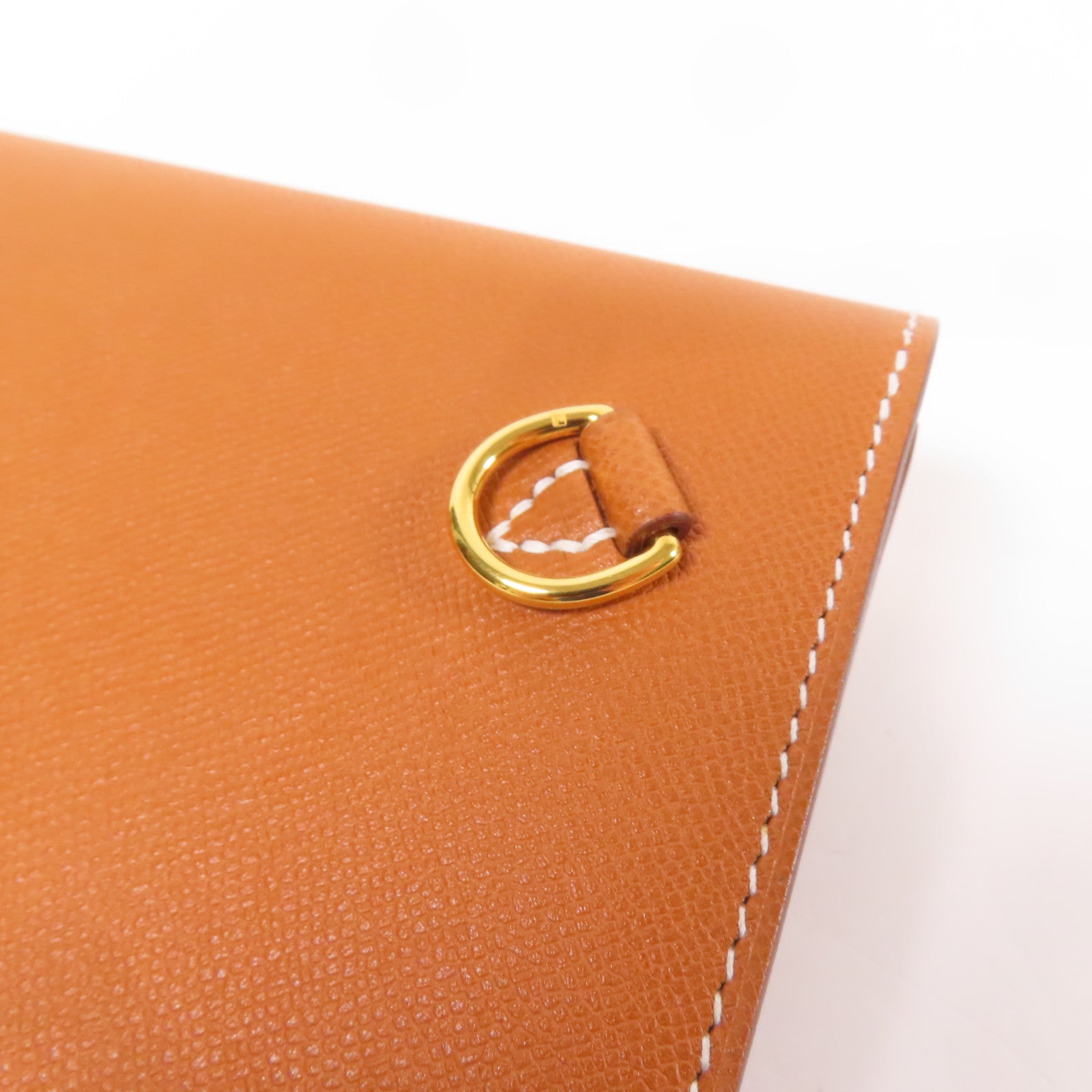 HERMES Epsom皮革Kelly金扣長錢包Gold