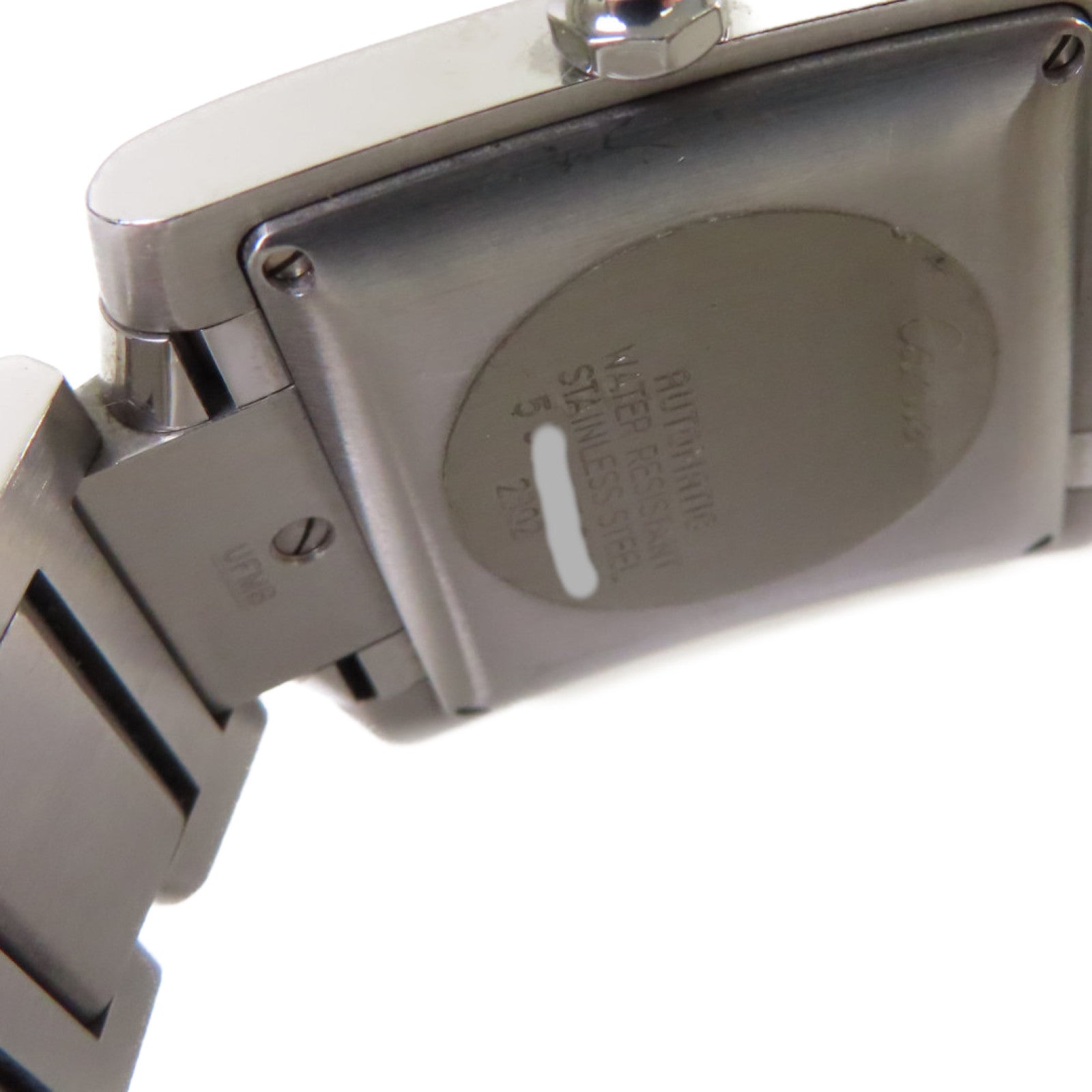 CARTIER Tank Francaise Watch不鏽鋼自動機芯手錶白色/銀色
