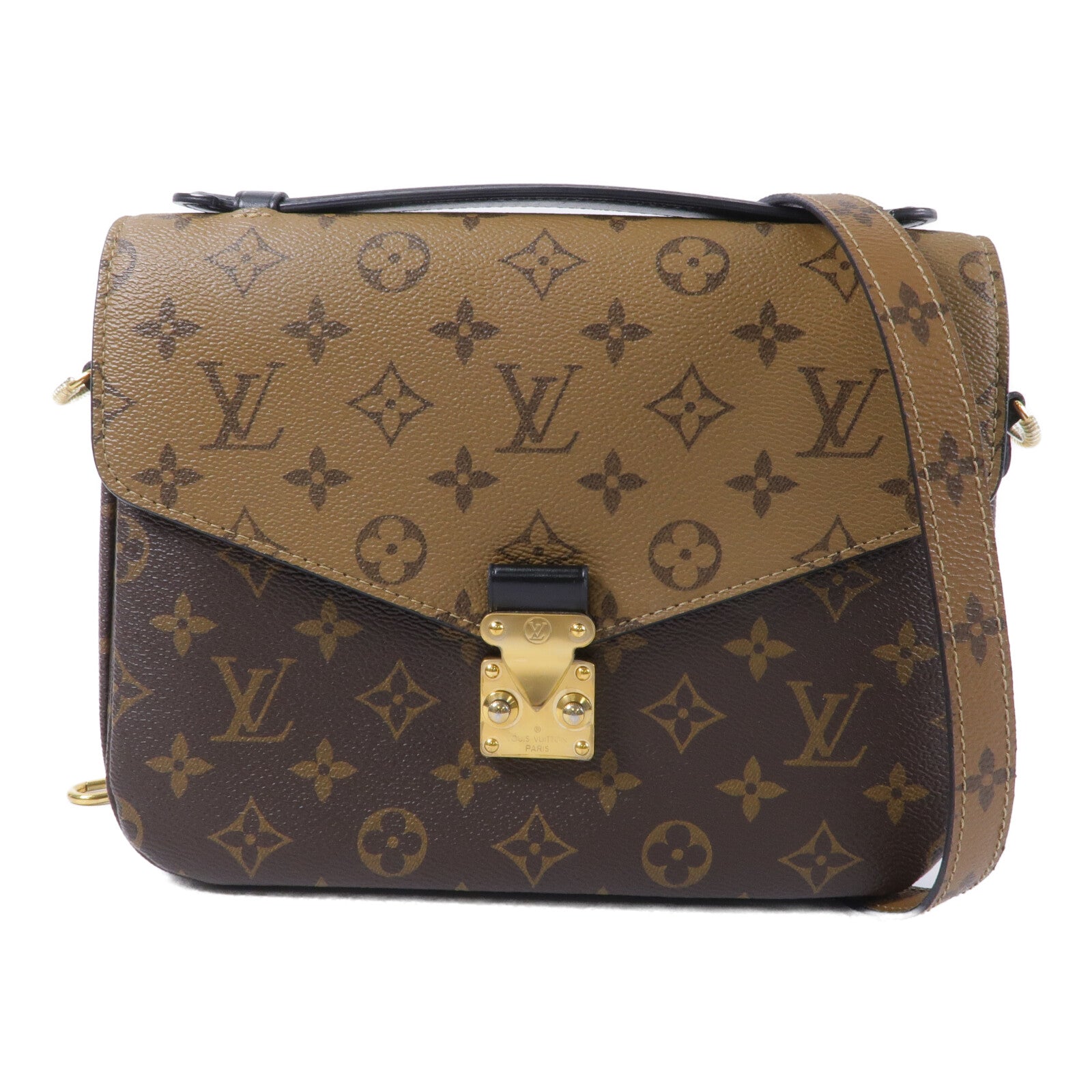 LOUIS VUITTON Monogram Reverse Pochette Metis手挽肩背兩用袋