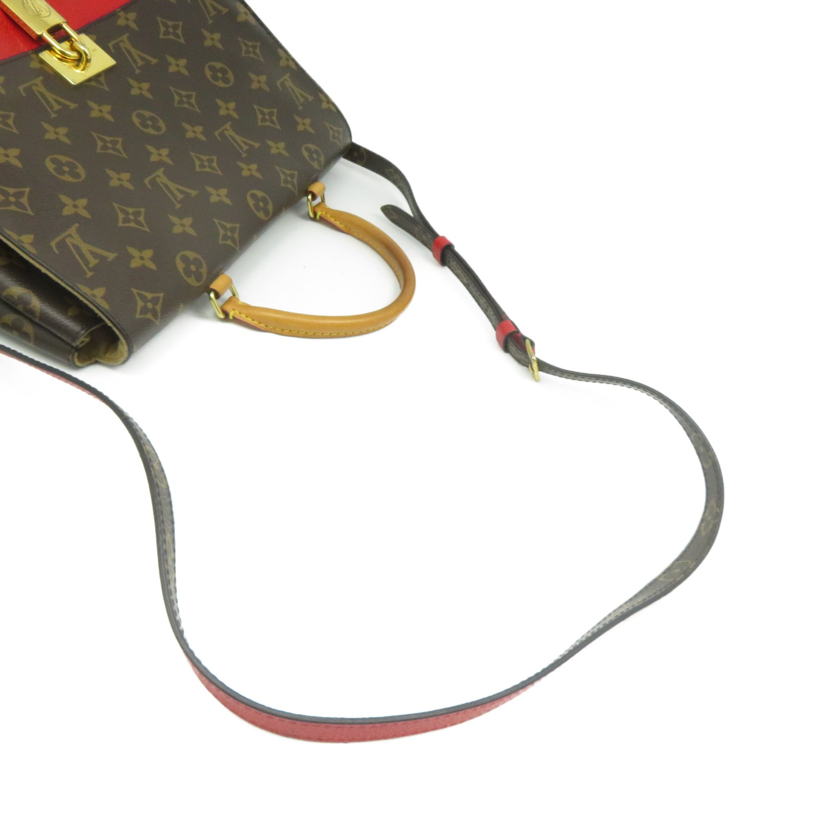 LOUIS VUITTON 【激減優惠】Monogram Marignan金扣手挽肩背兩用袋棕色