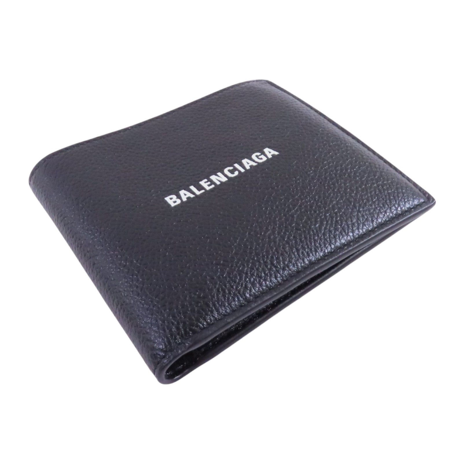 BALENCIAGA 牛皮皮革Cash Square Folded Wallet短錢包黑色