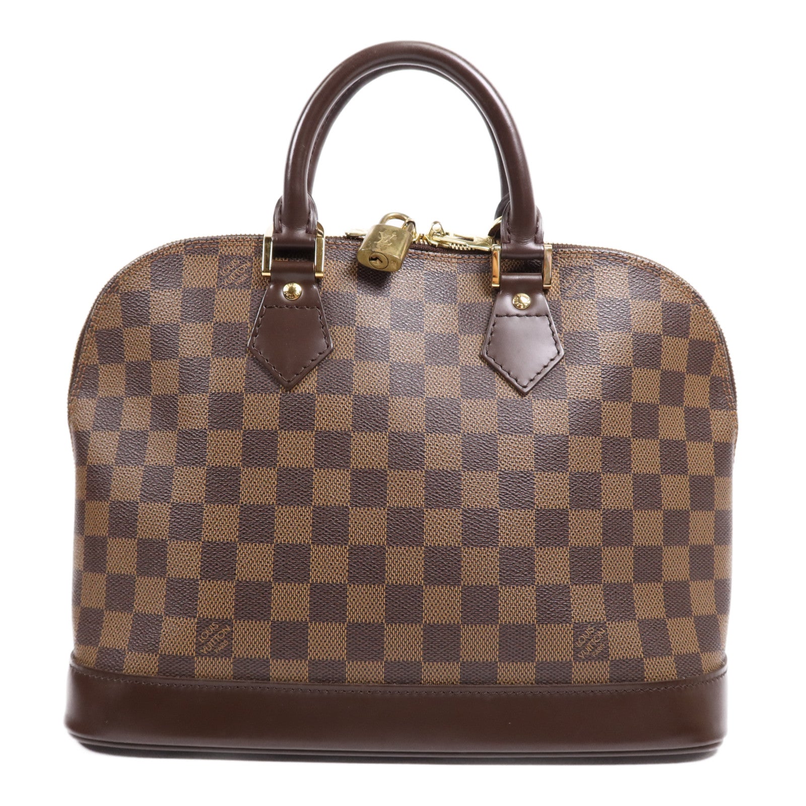 LOUIS VUITTON Damier Alma金扣手挽袋