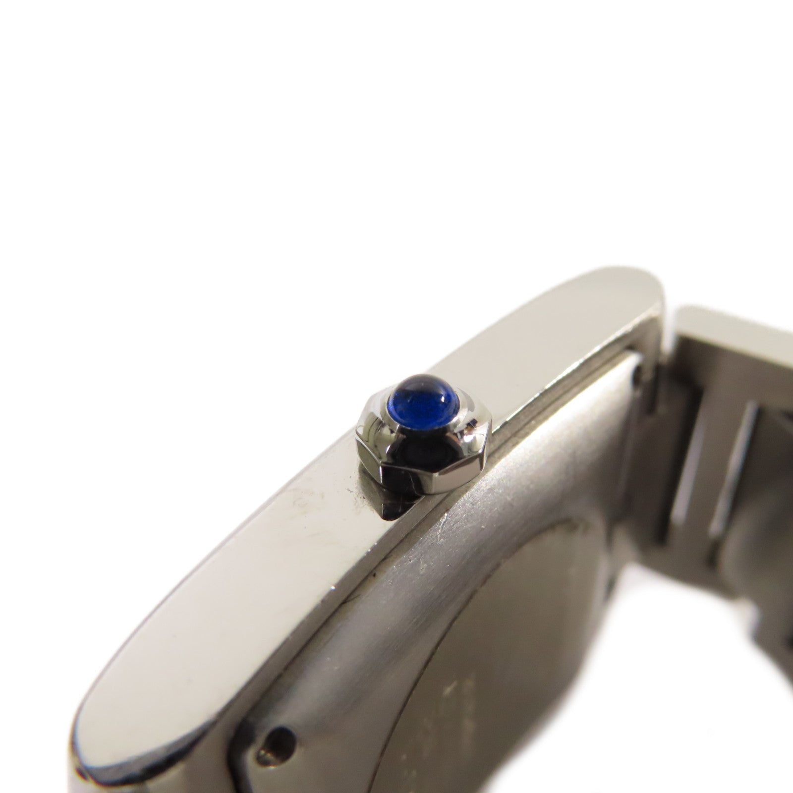 CARTIER Tank Francaise Watch不鏽鋼自動機芯手錶白色/銀色