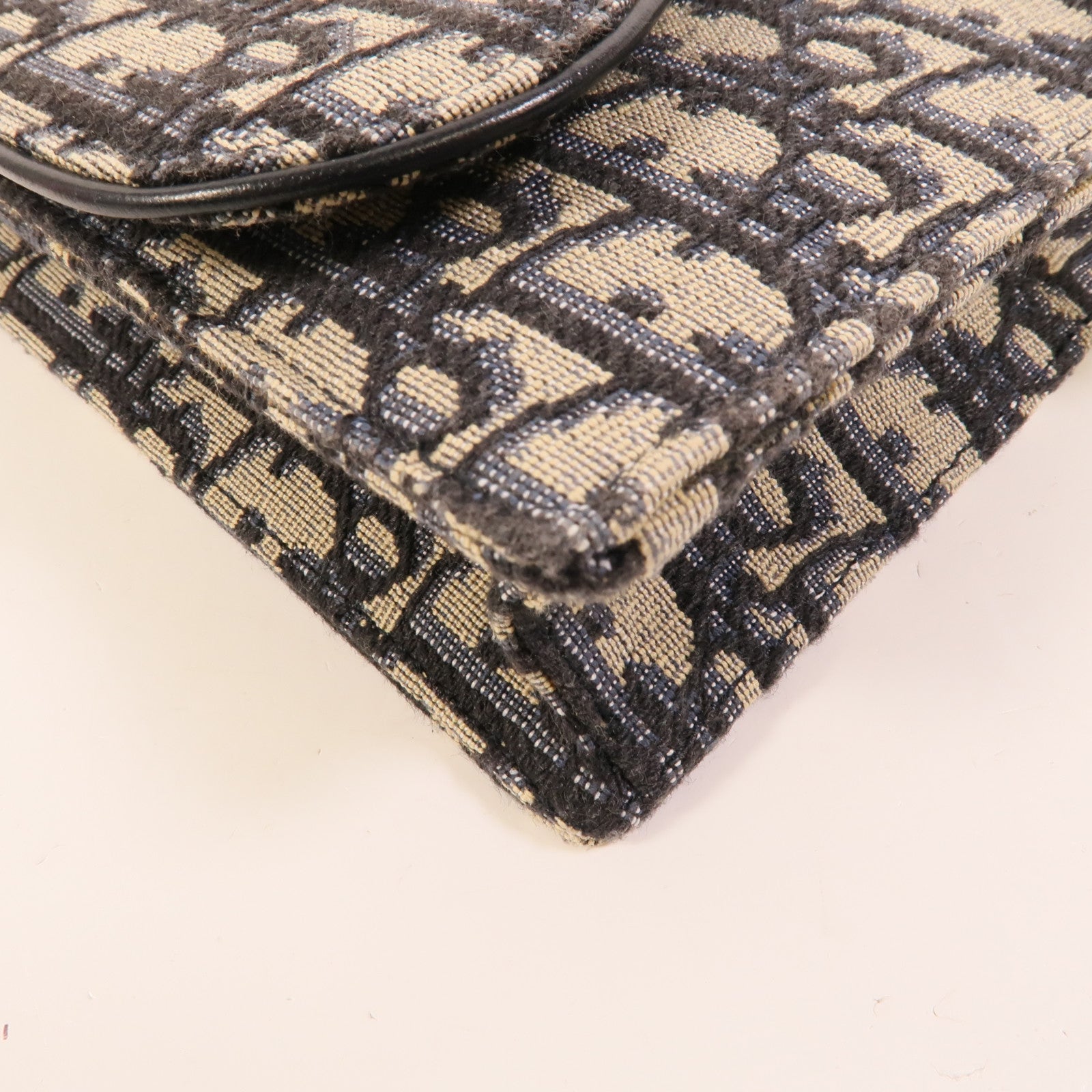 Dior 帆布Saddle Wallet On Chain鏈帶肩背袋