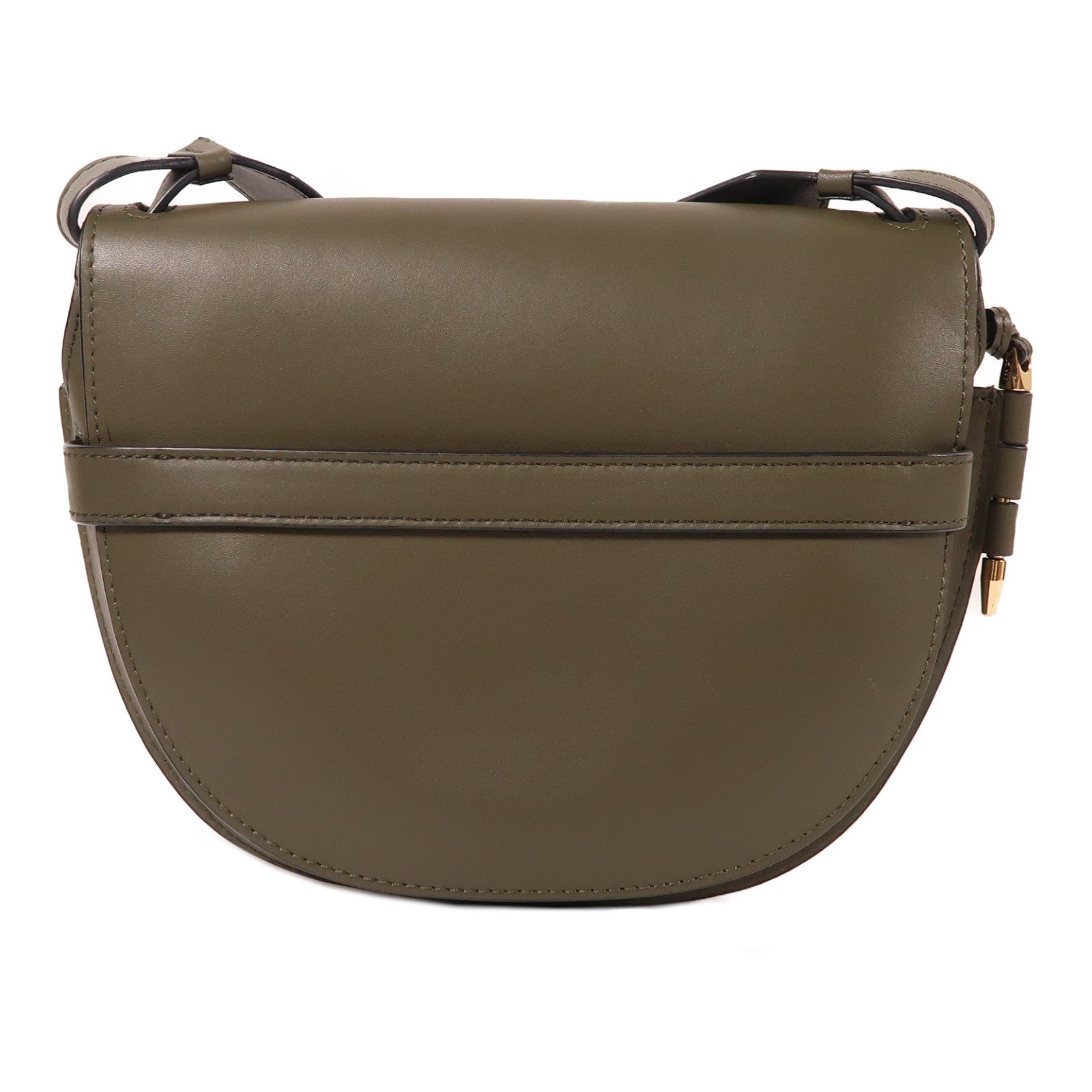 LOEWE 牛皮皮革Gate Dual金扣肩背袋墨綠色
