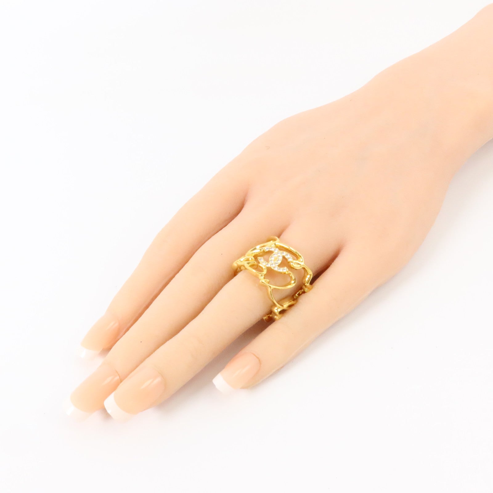 CHANEL 金屬Co Co Mark Ring戒指