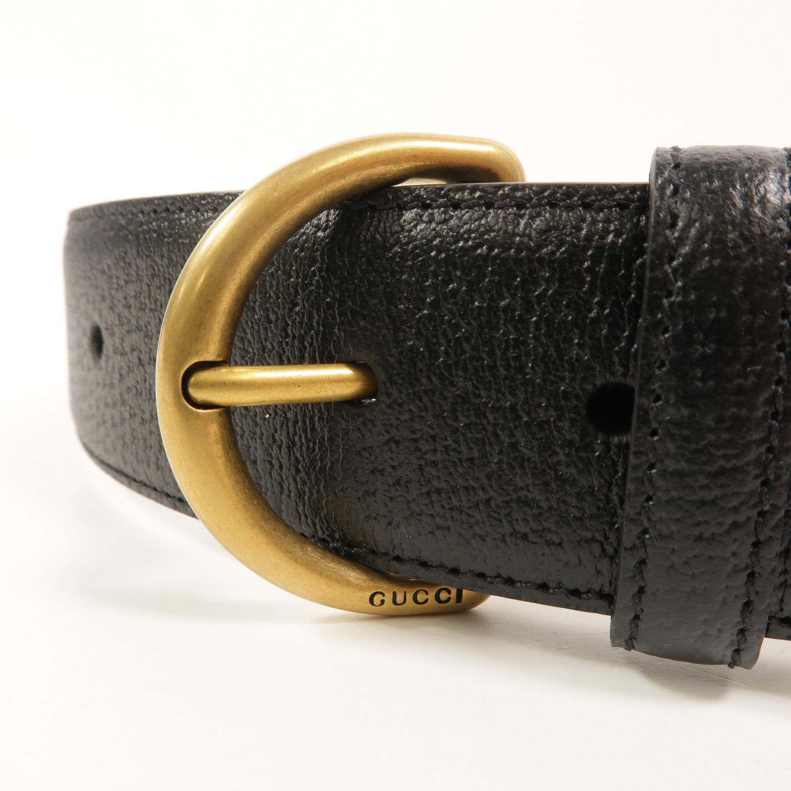 GUCCI 牛皮皮革D-Ring Belt 85cm皮帶