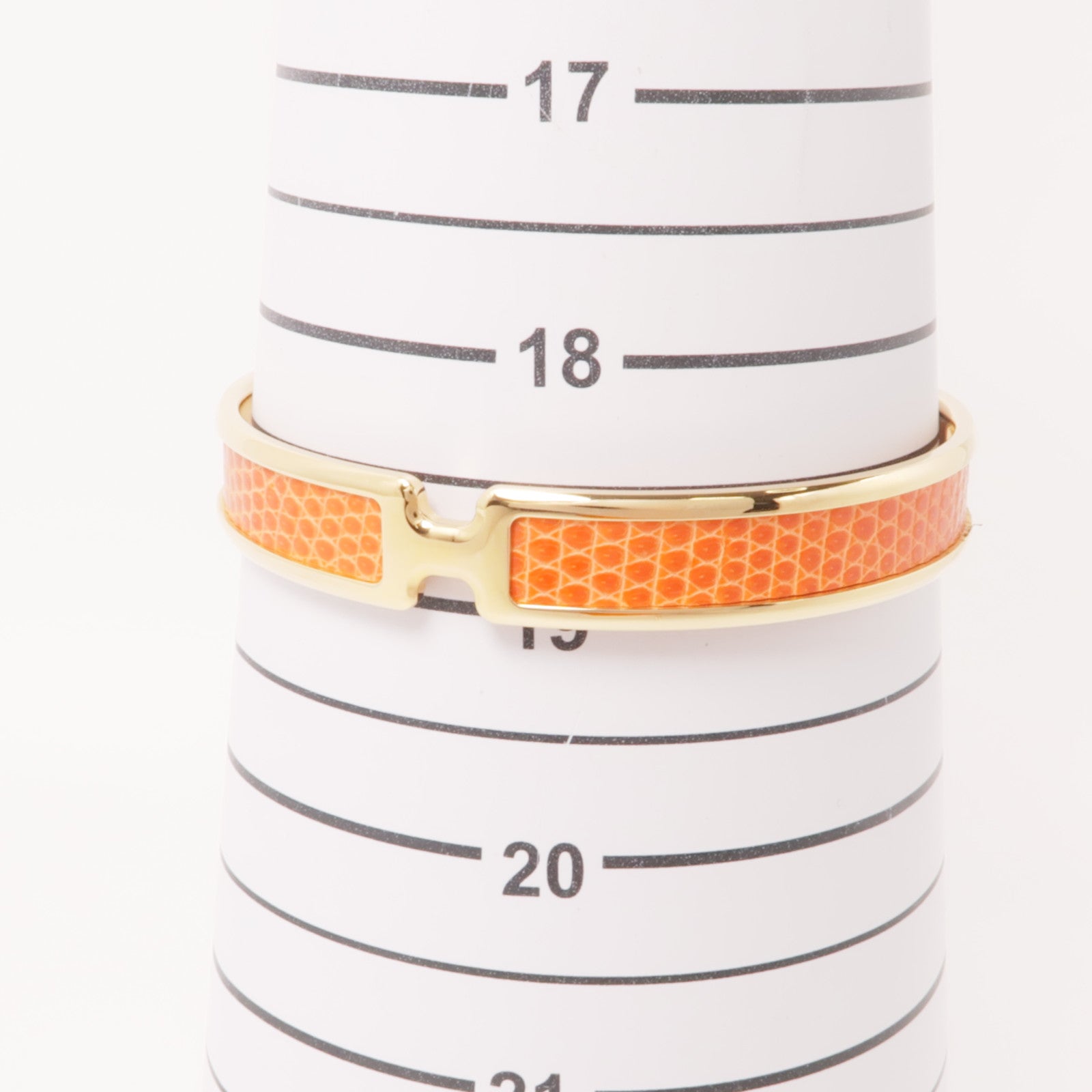 HERMES 蜥蝪皮革Olympe Bracelet手鐲