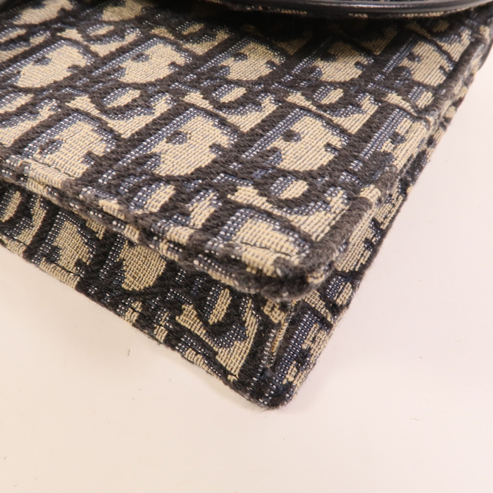 Dior 帆布Saddle Wallet On Chain鏈帶肩背袋