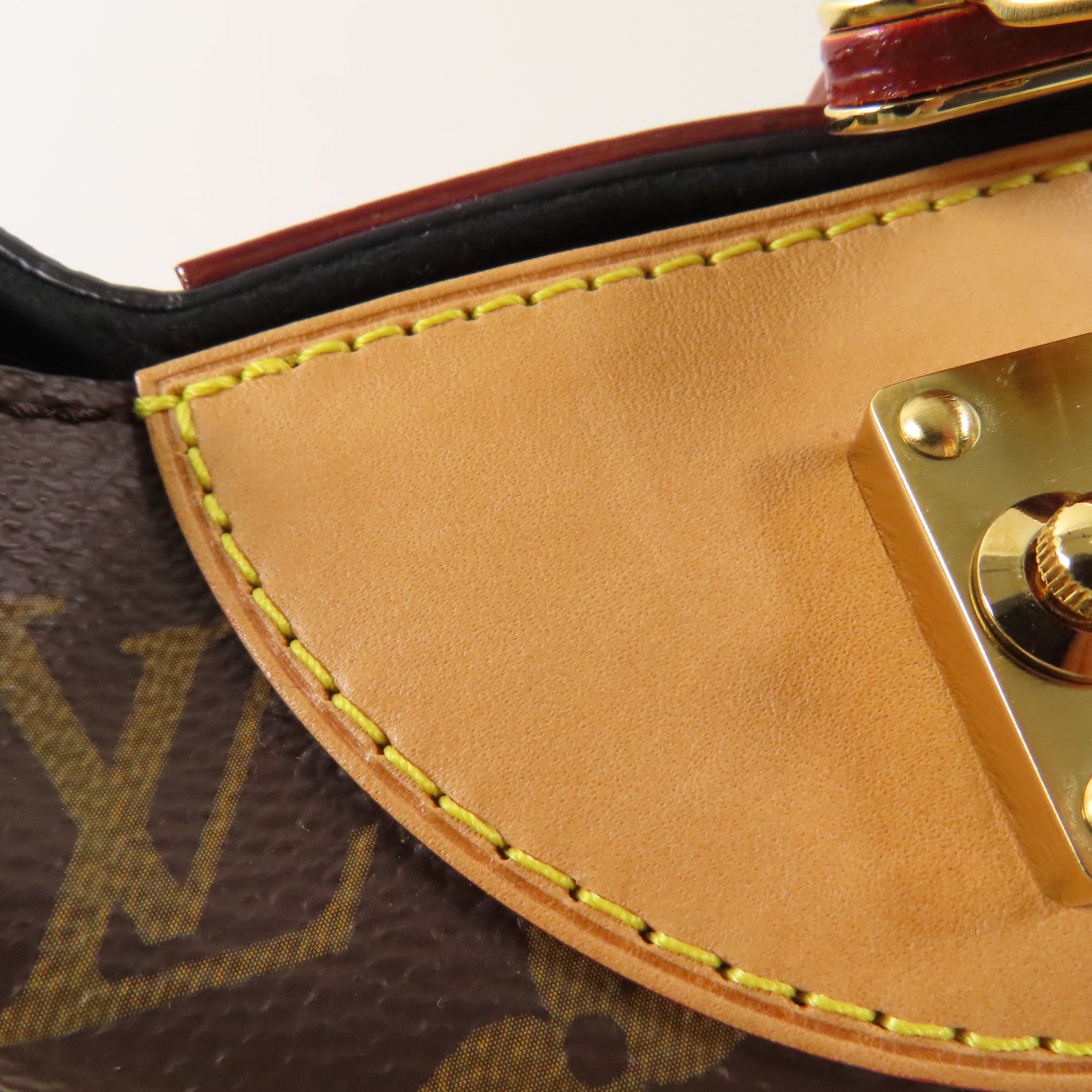 LOUIS VUITTON Monogram Duffle金扣手挽肩背兩用袋棕色