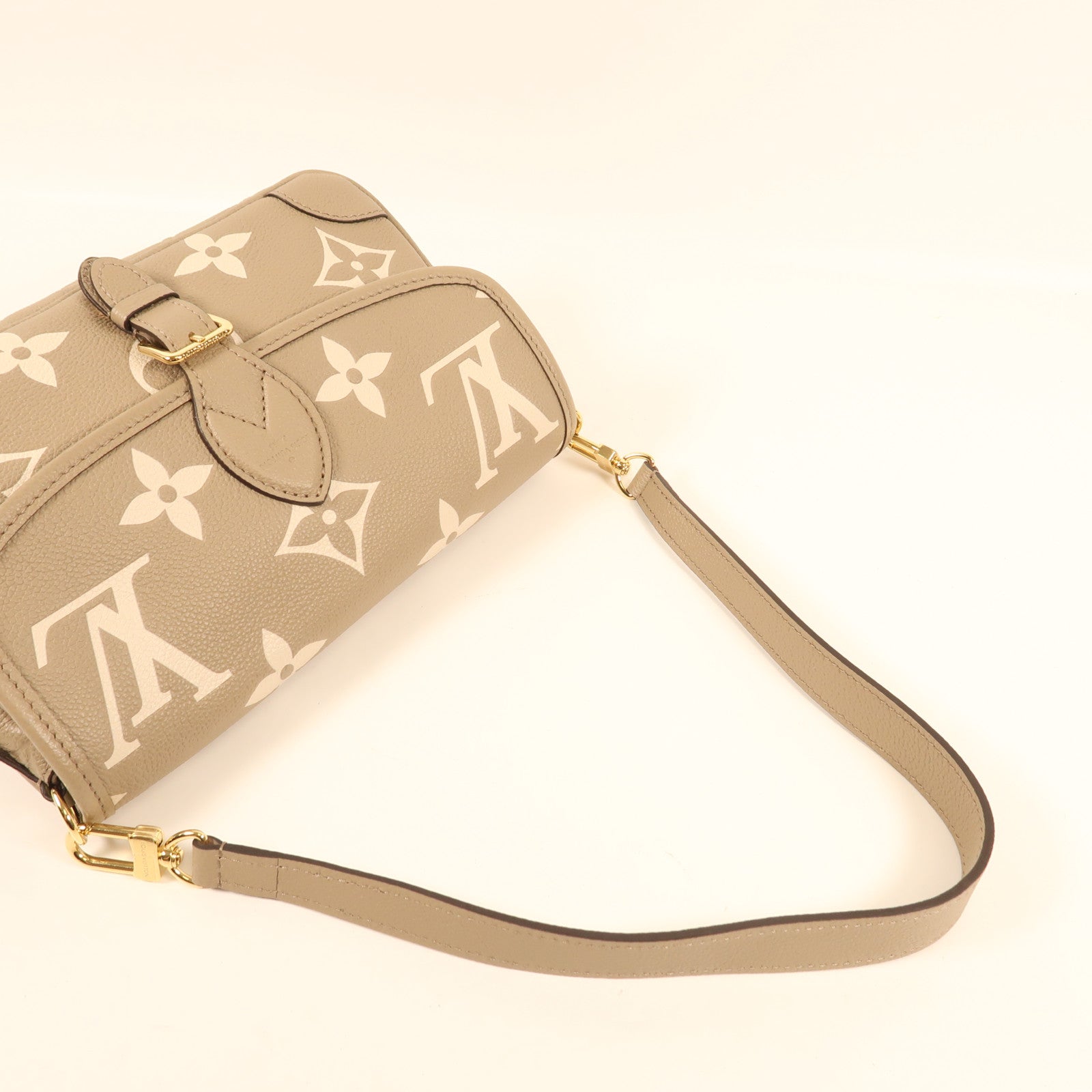 LOUIS VUITTON Monogram Empreinte Diane PM金扣手挽肩背兩用袋
