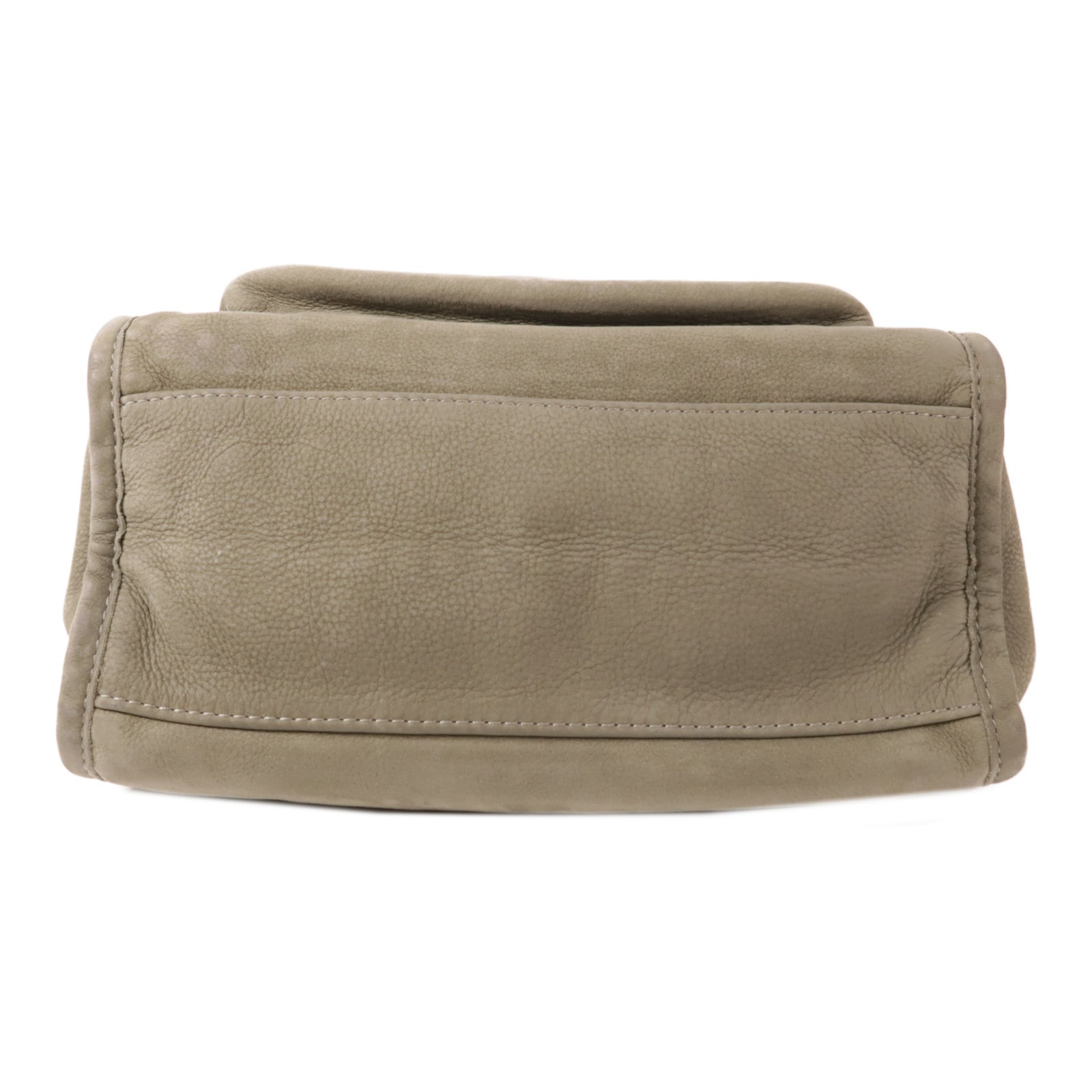 CHANEL 麂皮皮革Flat Bag銀扣鏈帶肩背袋