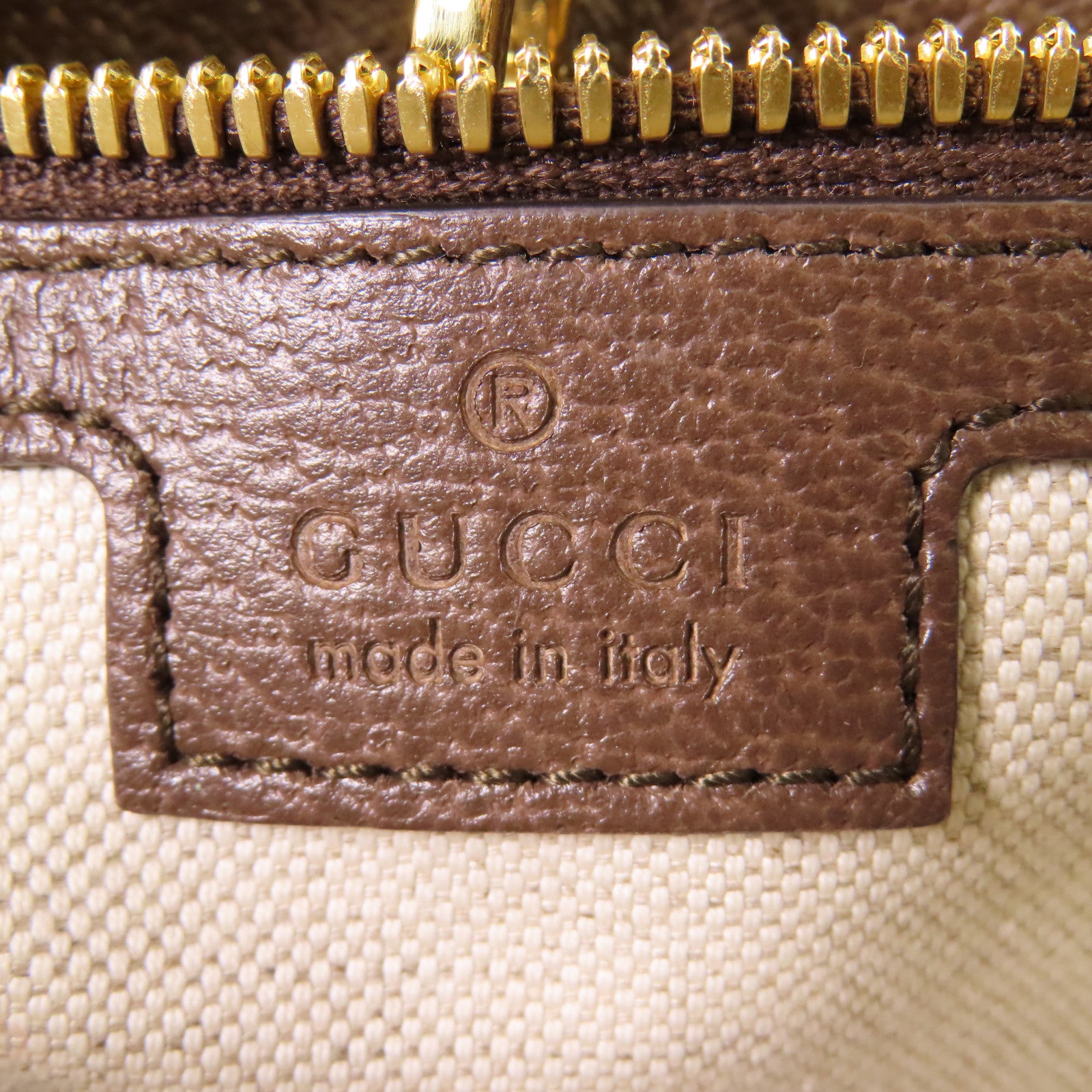 GUCCI GHW Jumbo GG Tote Bag 2way Shoulder Bag 703974 Canvas Brown