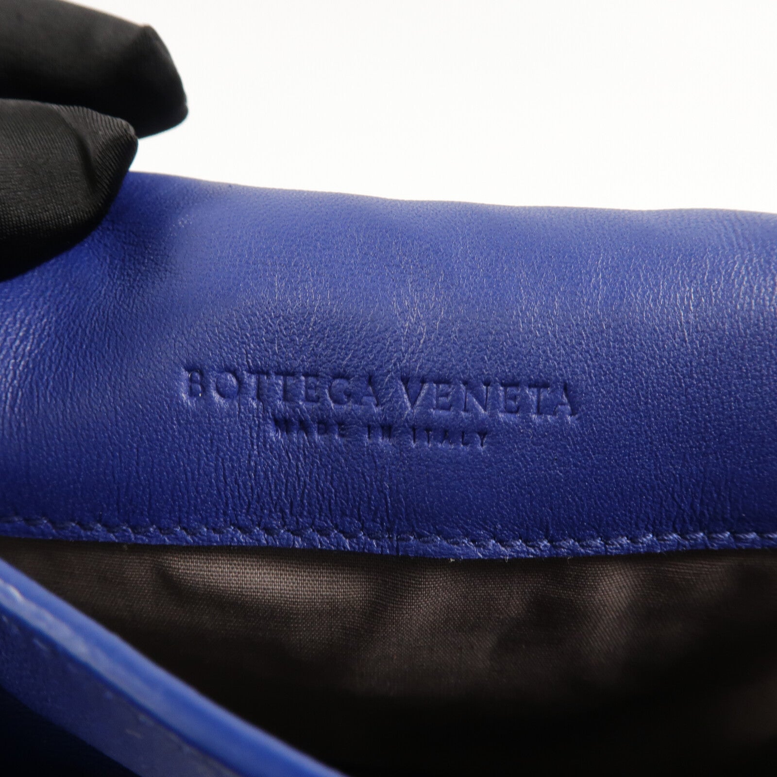 BOTTEGA VENETA 羊皮皮革New Tie Intrecciato Mini Saddle Bag鏈帶肩背袋