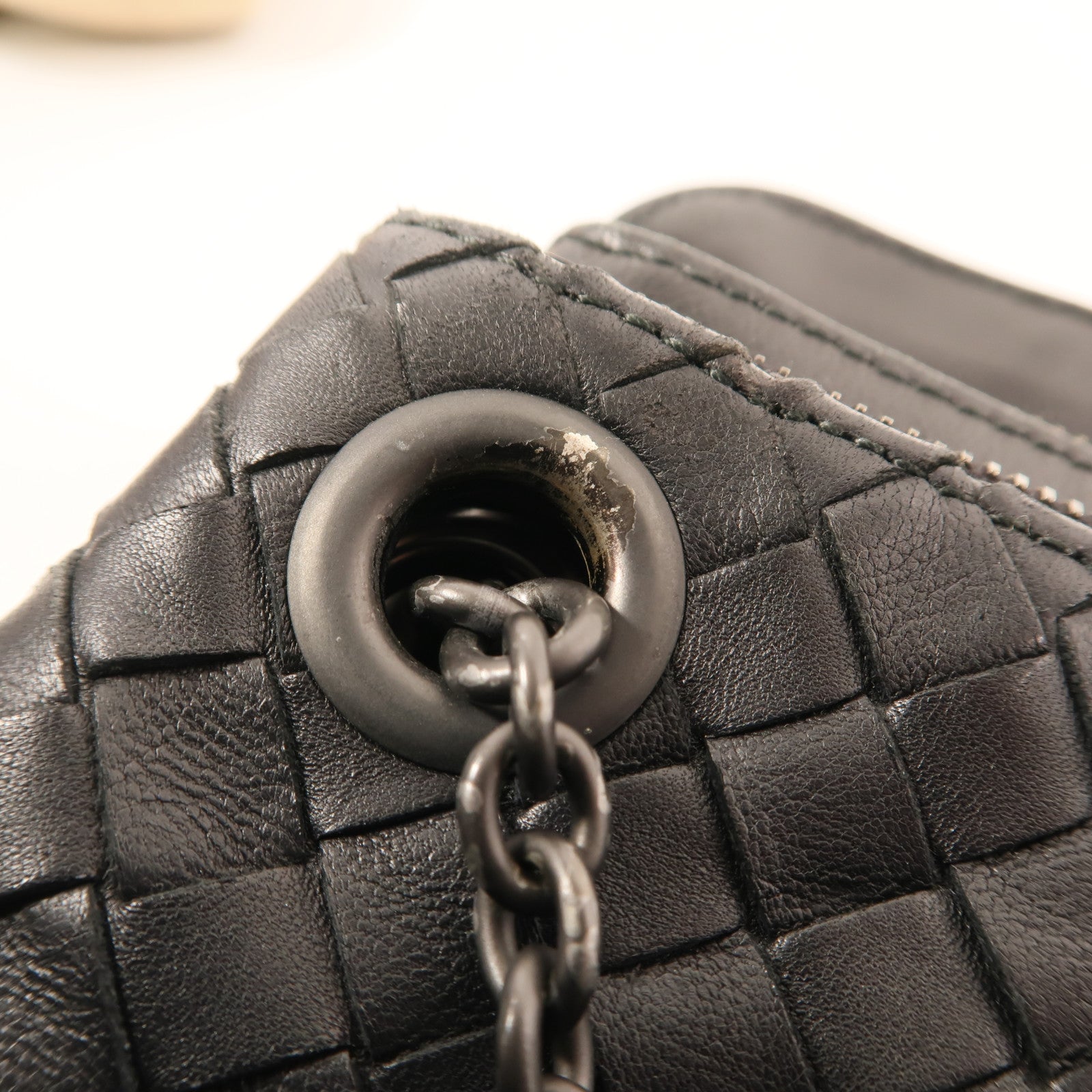 BOTTEGA VENETA 牛皮皮革Shoulder Bag鏈帶肩背袋