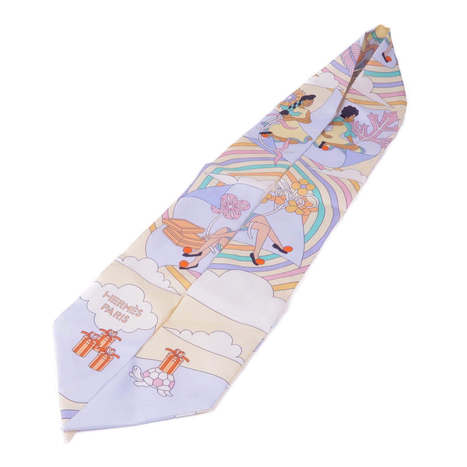HERMES 絲質Twilly絲巾