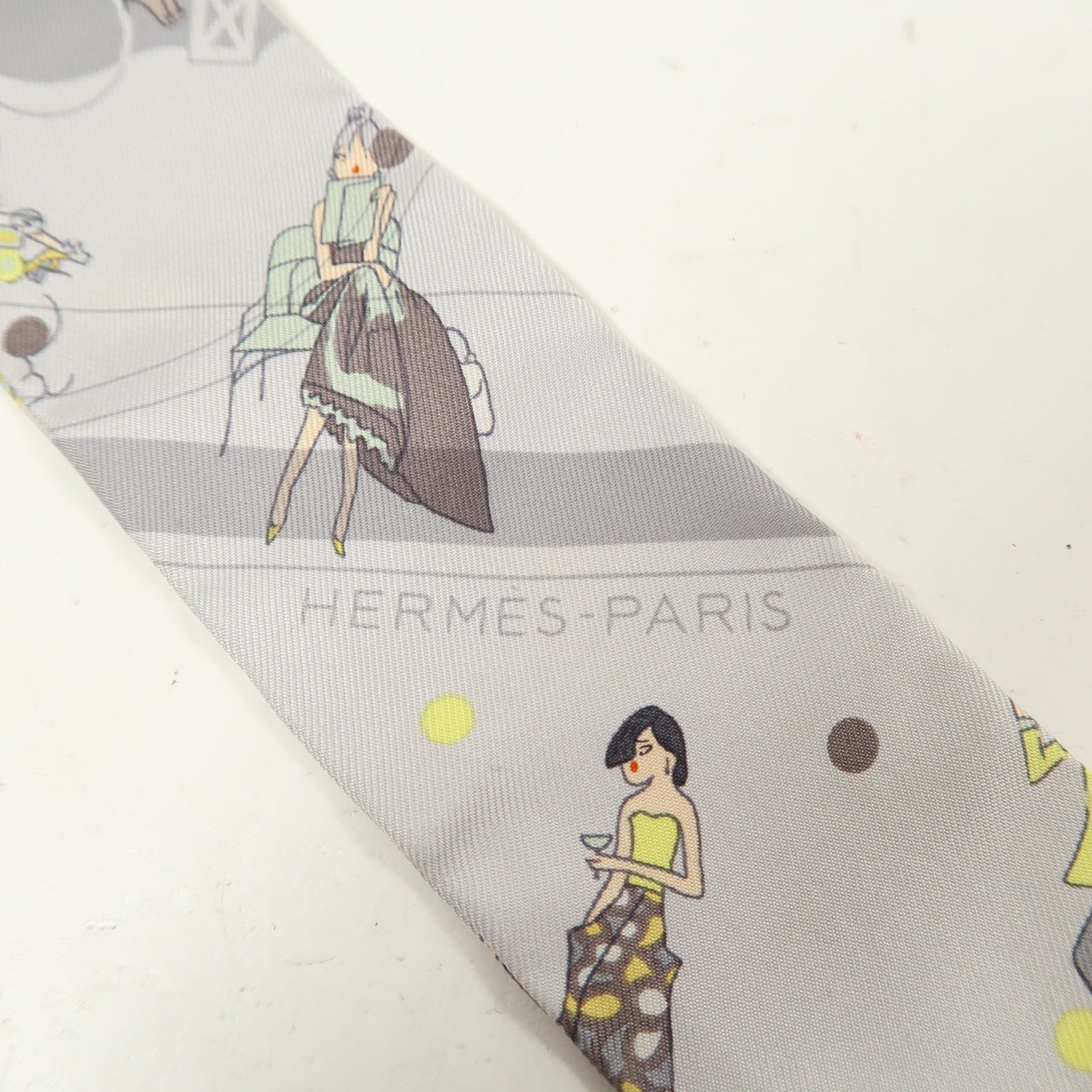 HERMES 絲質Twilly絲巾