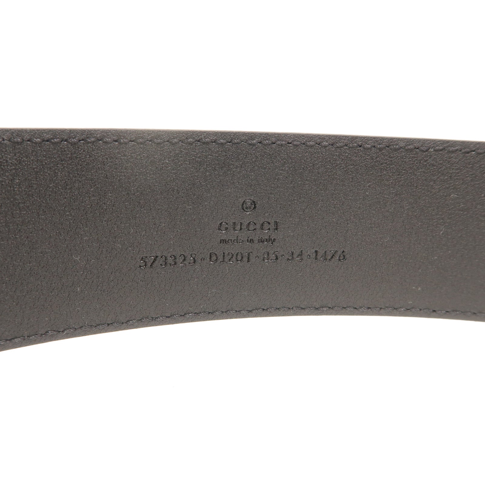 GUCCI 牛皮皮革D-Ring Belt 85cm皮帶