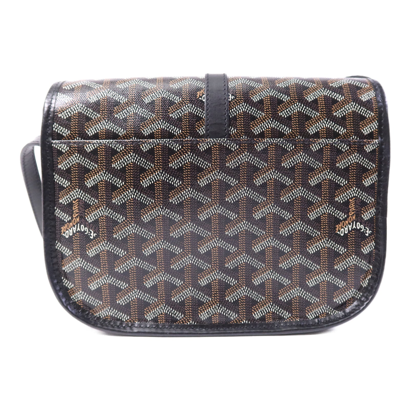 GOYARD 塗層帆布Belvedere PM銀扣肩背袋