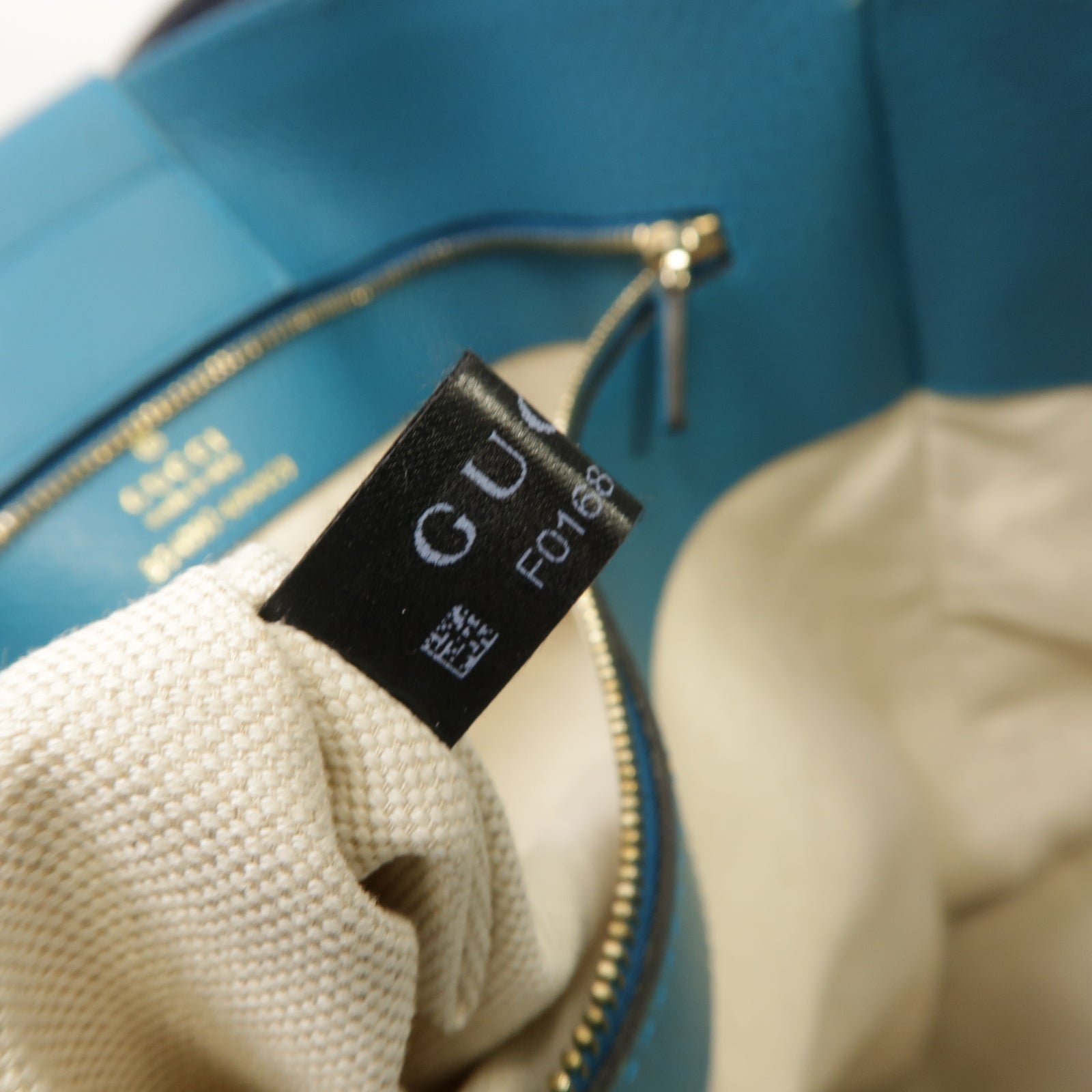 GUCCI 【激減優惠】牛皮皮革Swing Large Tote Bag金扣Tote Bag藍色