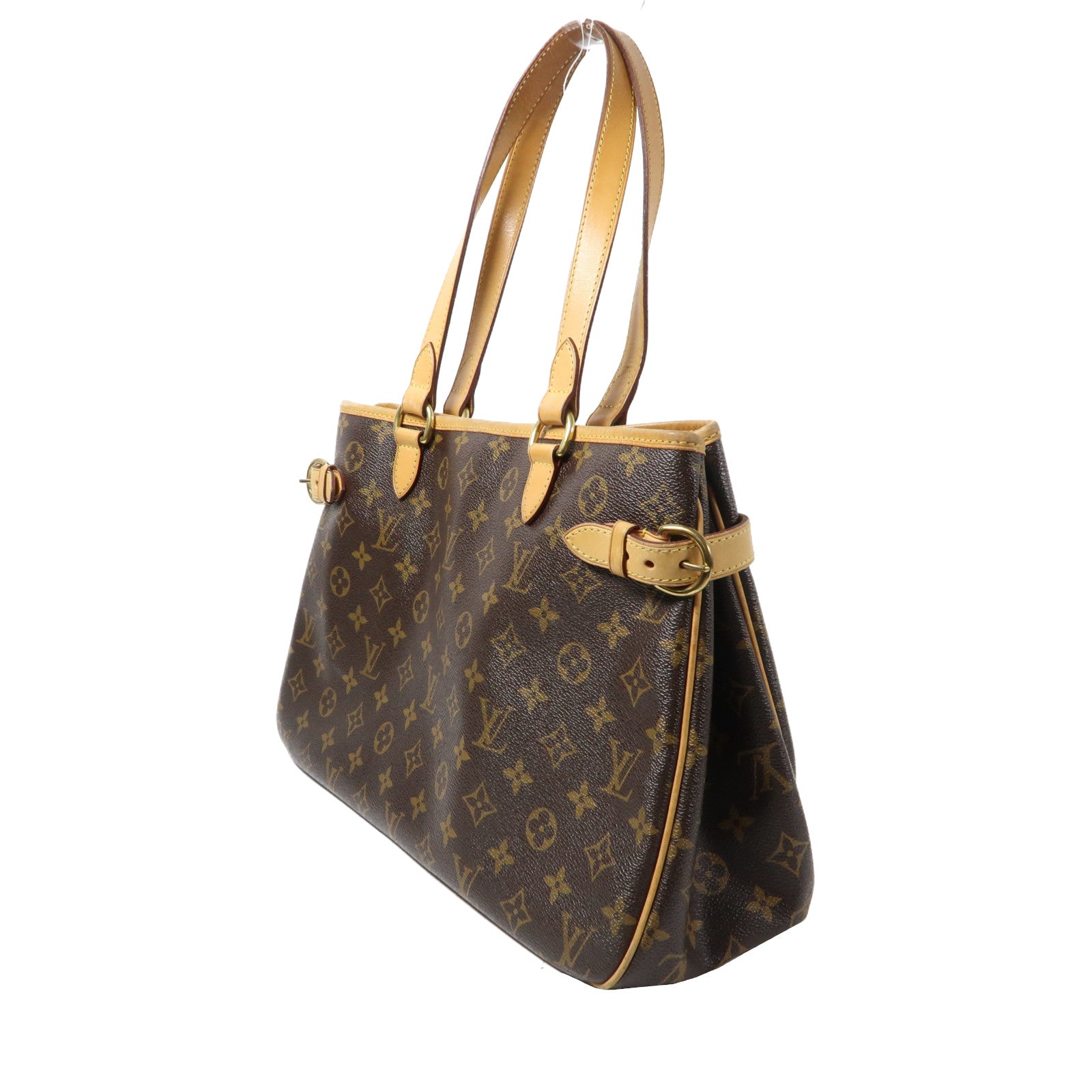 LOUIS VUITTON Monogram Batignolles Horizontal金扣肩背袋啡色