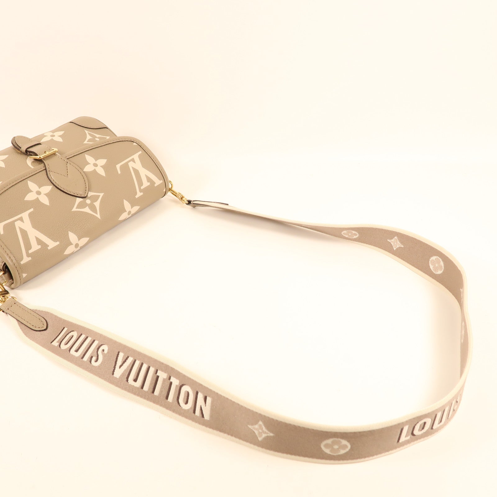 LOUIS VUITTON Monogram Empreinte Diane PM金扣手挽肩背兩用袋