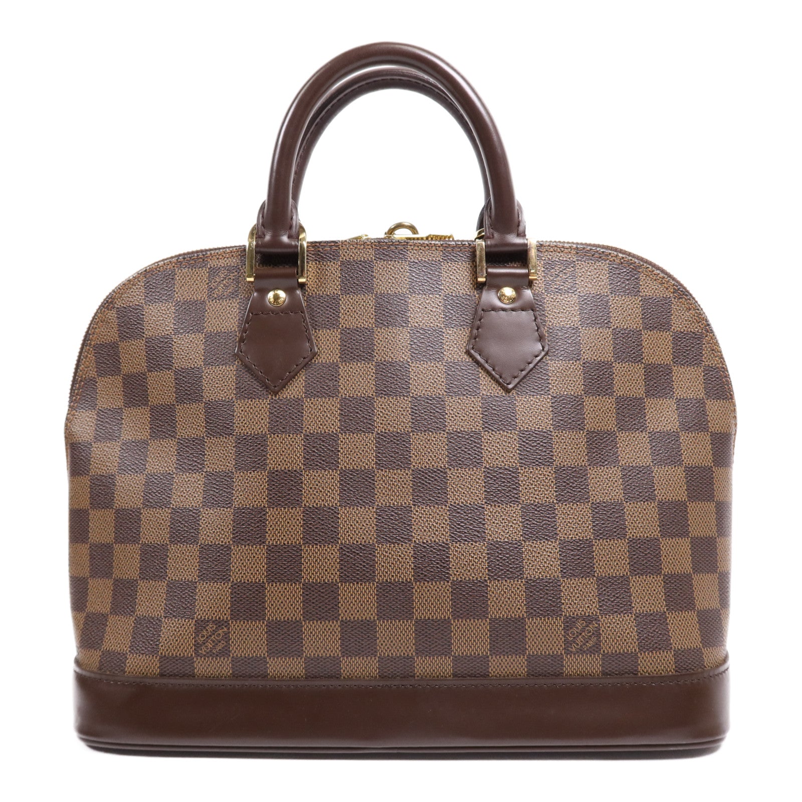 LOUIS VUITTON Damier Alma金扣手挽袋
