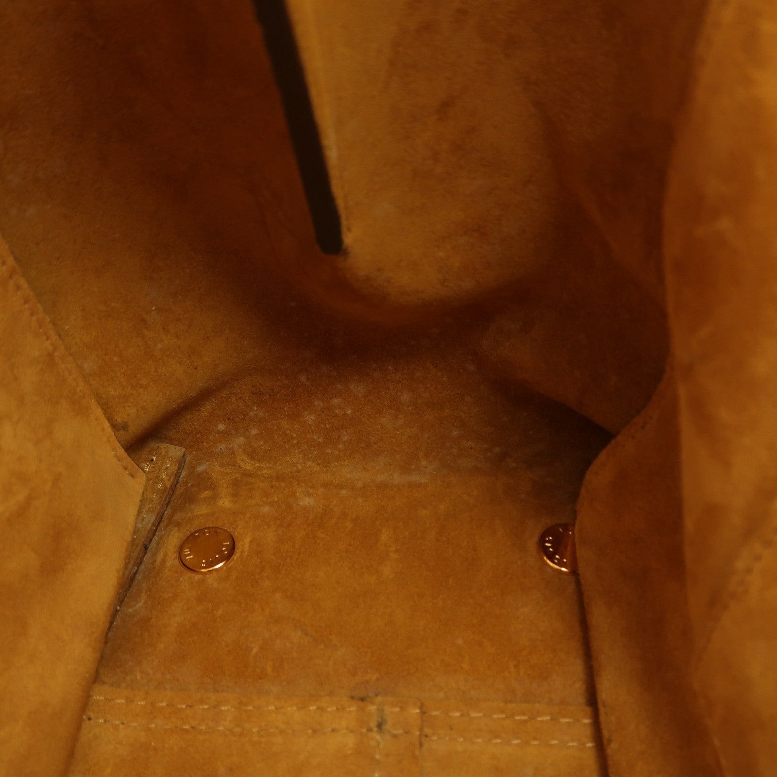 LOUIS VUITTON LV GHW Tote W PM Hand Bag M40941 Calfskin Leather Monogram Yellow