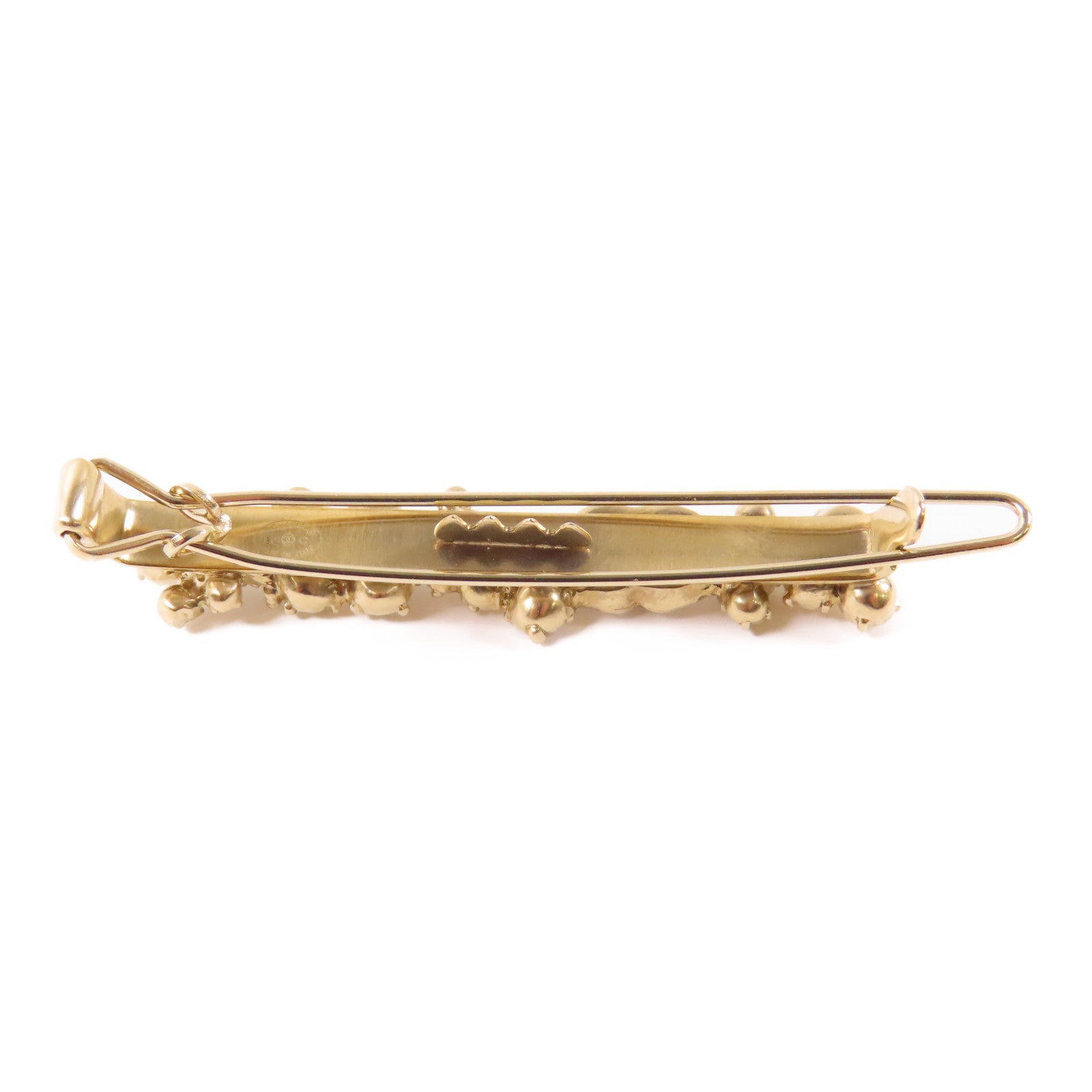 CHANEL PVC/金屬Hair Clip髮夾金色