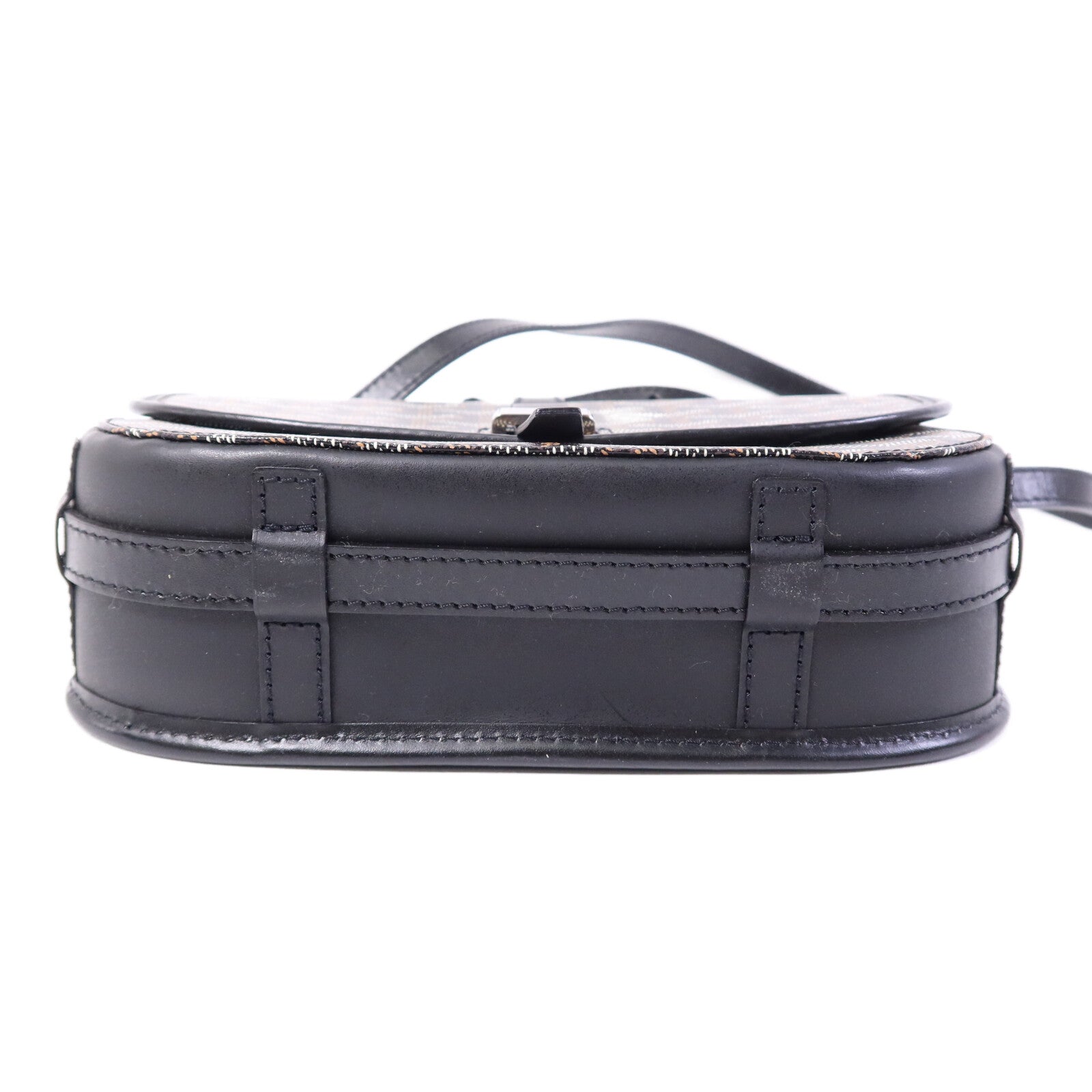 GOYARD 塗層帆布Belvedere PM銀扣肩背袋