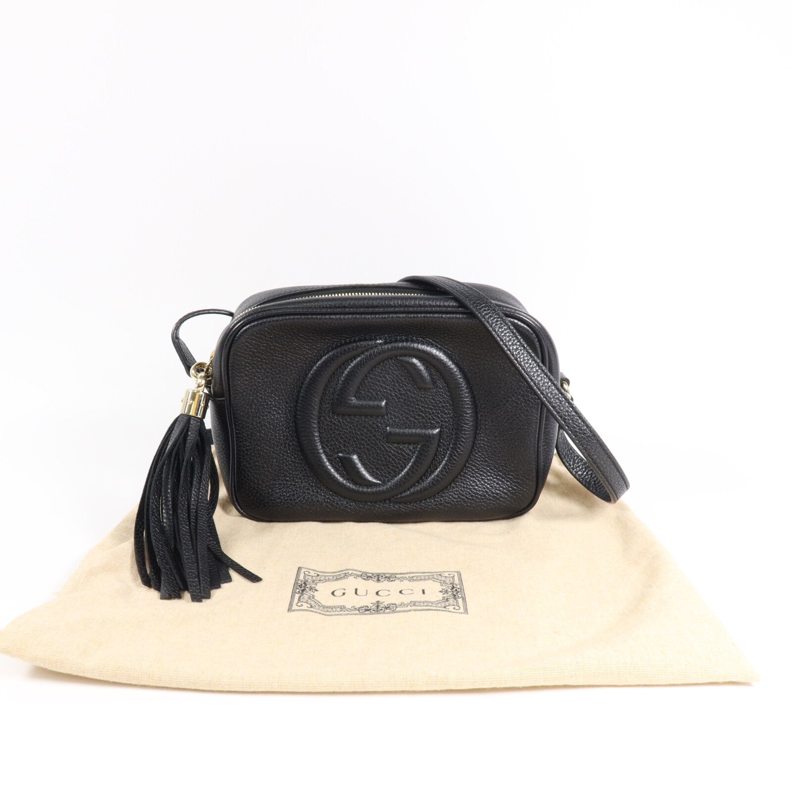 GUCCI 牛皮皮革Soho Disco肩背袋