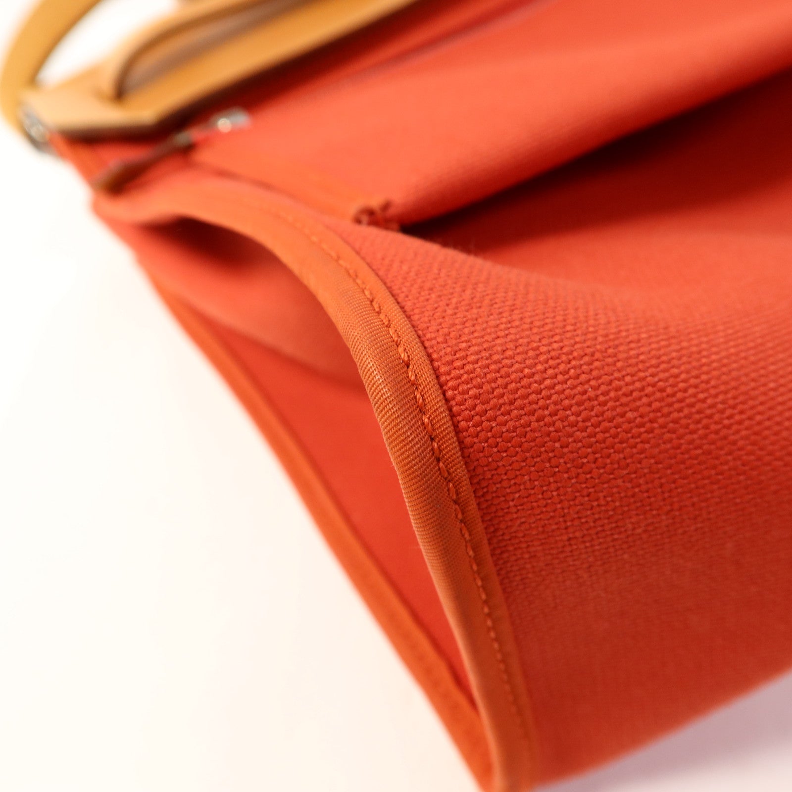 HERMES 帆布Herbag PM銀扣手挽肩背兩用袋