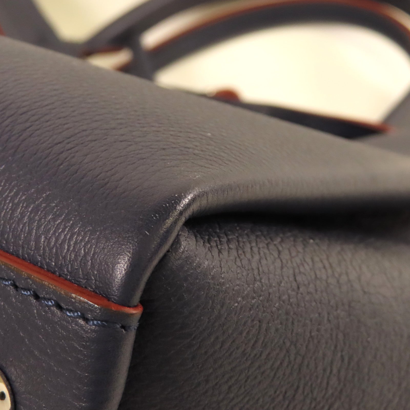 LOUIS VUITTON 【激減優惠】牛皮皮革Lockme銀扣手挽肩背兩用袋手挽肩背兩用袋/紅色