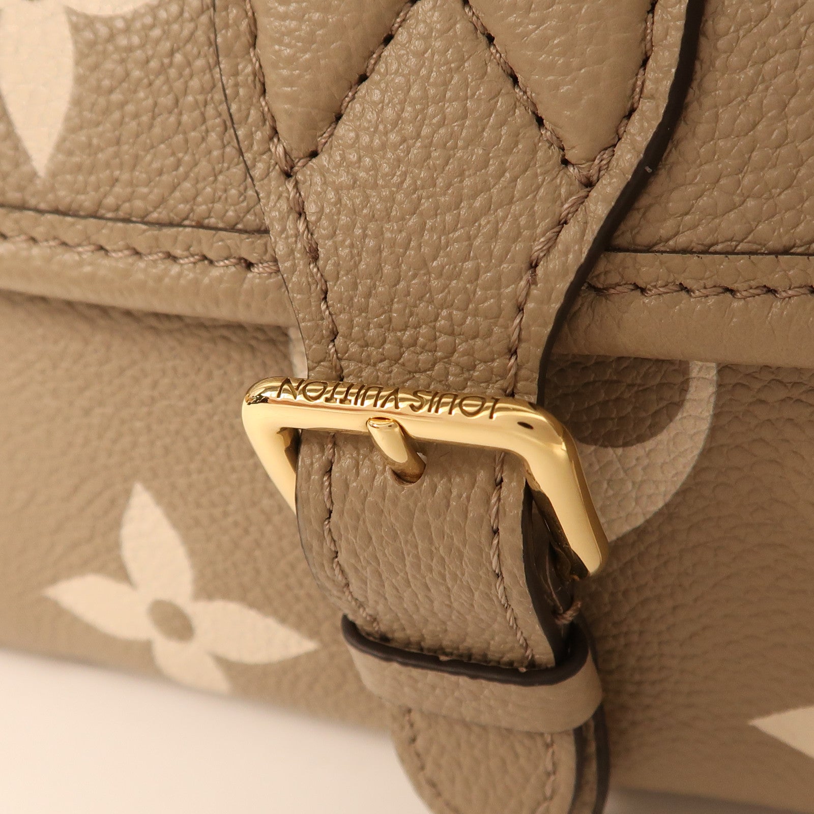 LOUIS VUITTON Monogram Empreinte Diane PM金扣手挽肩背兩用袋
