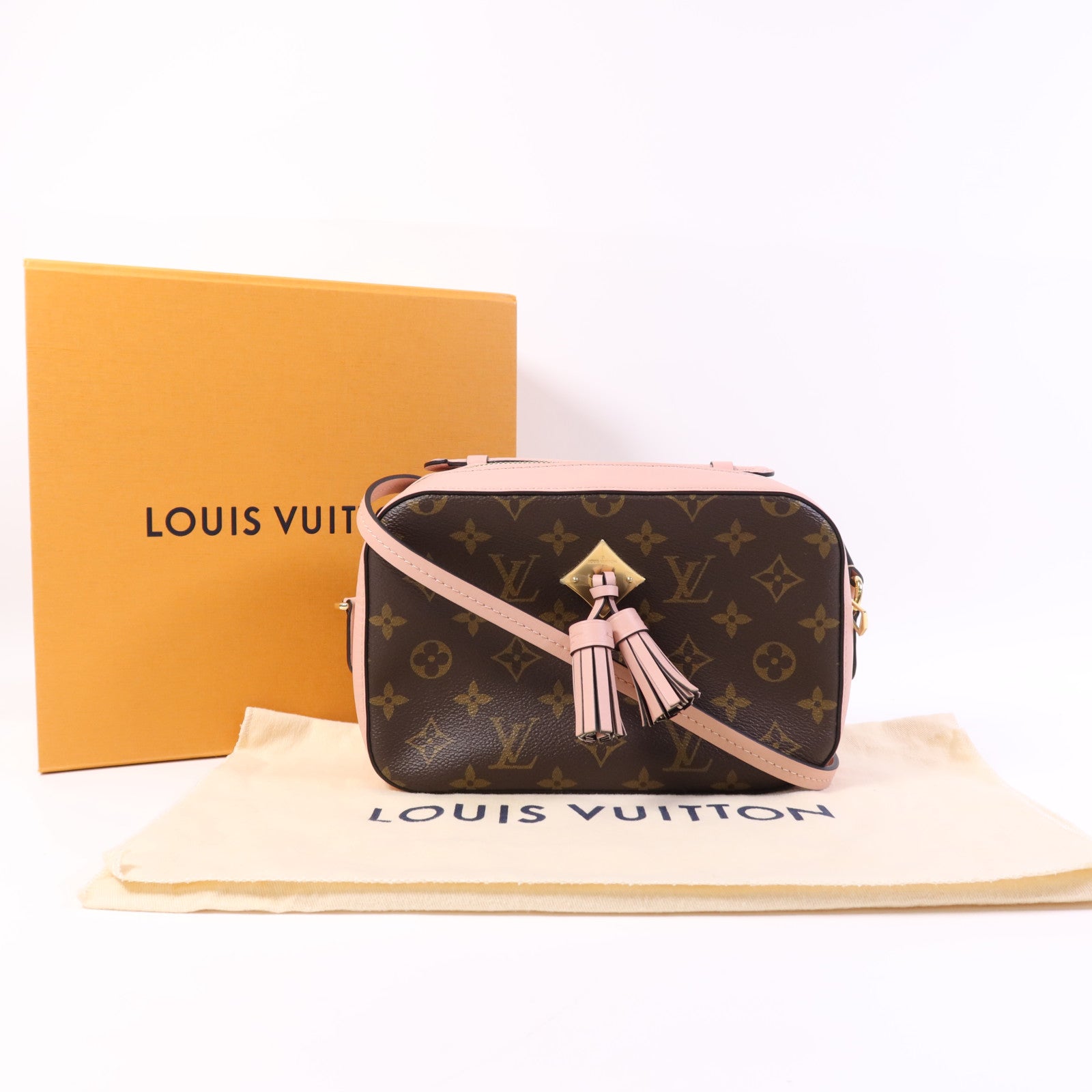 LOUIS VUITTON Monogram Saintonge金扣肩背袋