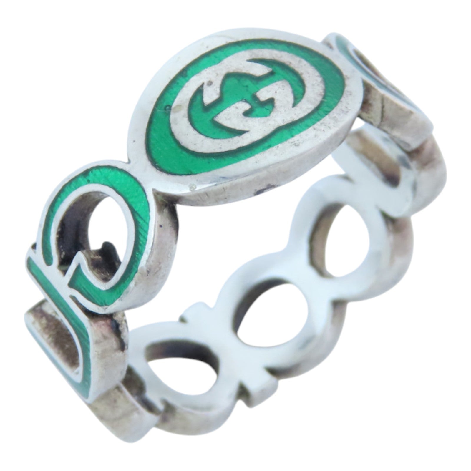 GUCCI 925純銀Silver Ring戒指US#8.5