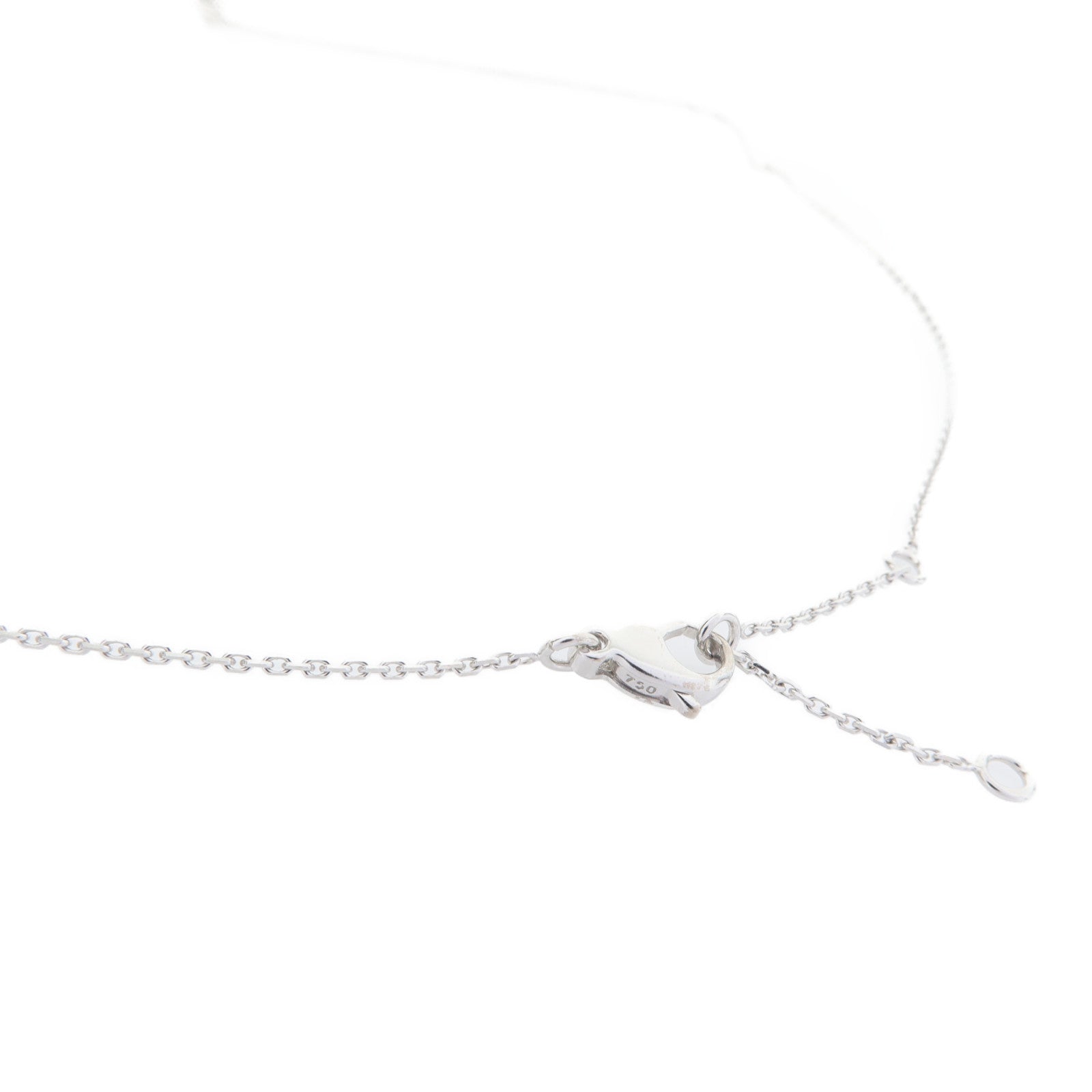 Chaumet 18K白金Diamond Jeux De Liens鑽石項鍊