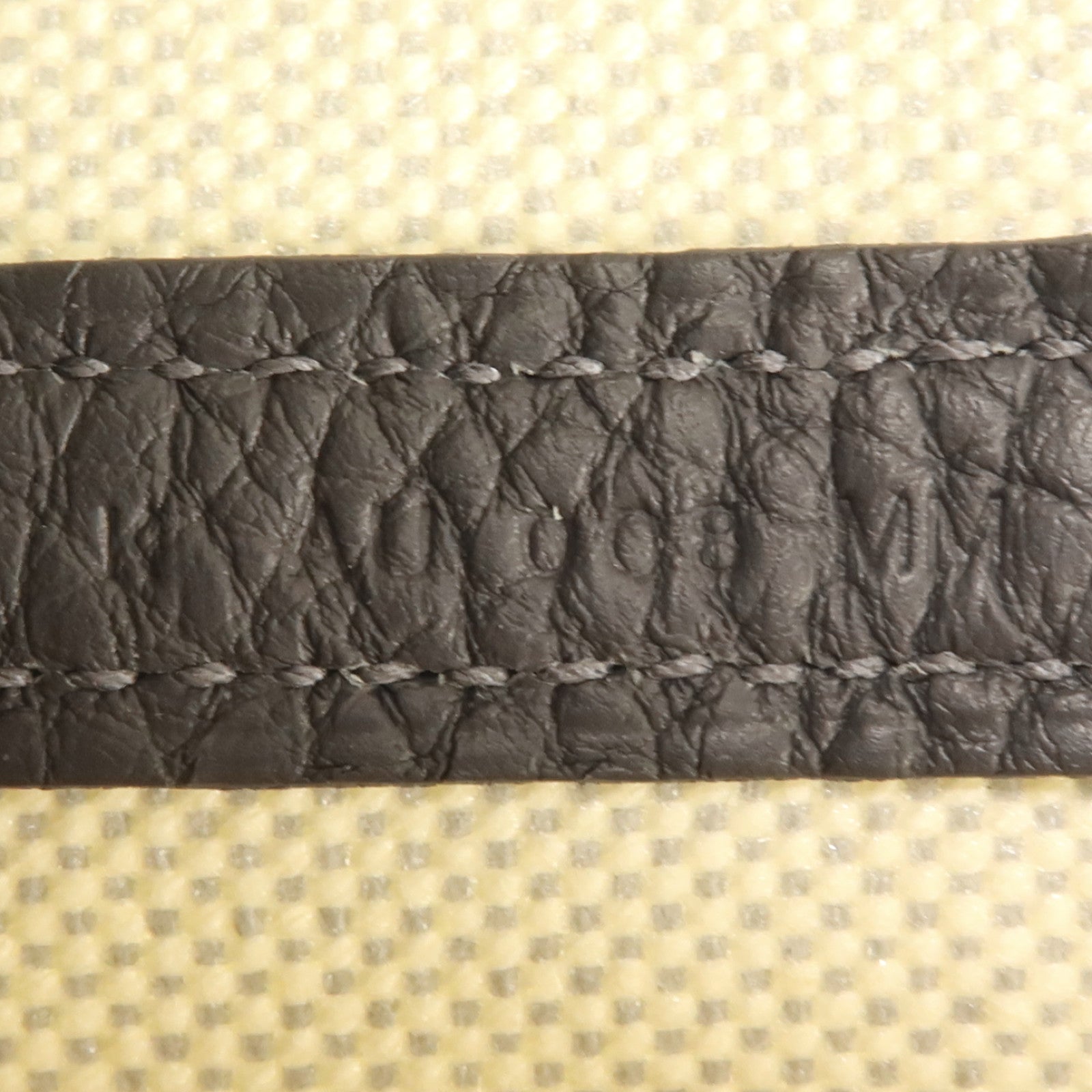 HERMES 帆布Mini Graden Party銀扣手挽袋Ardoise
