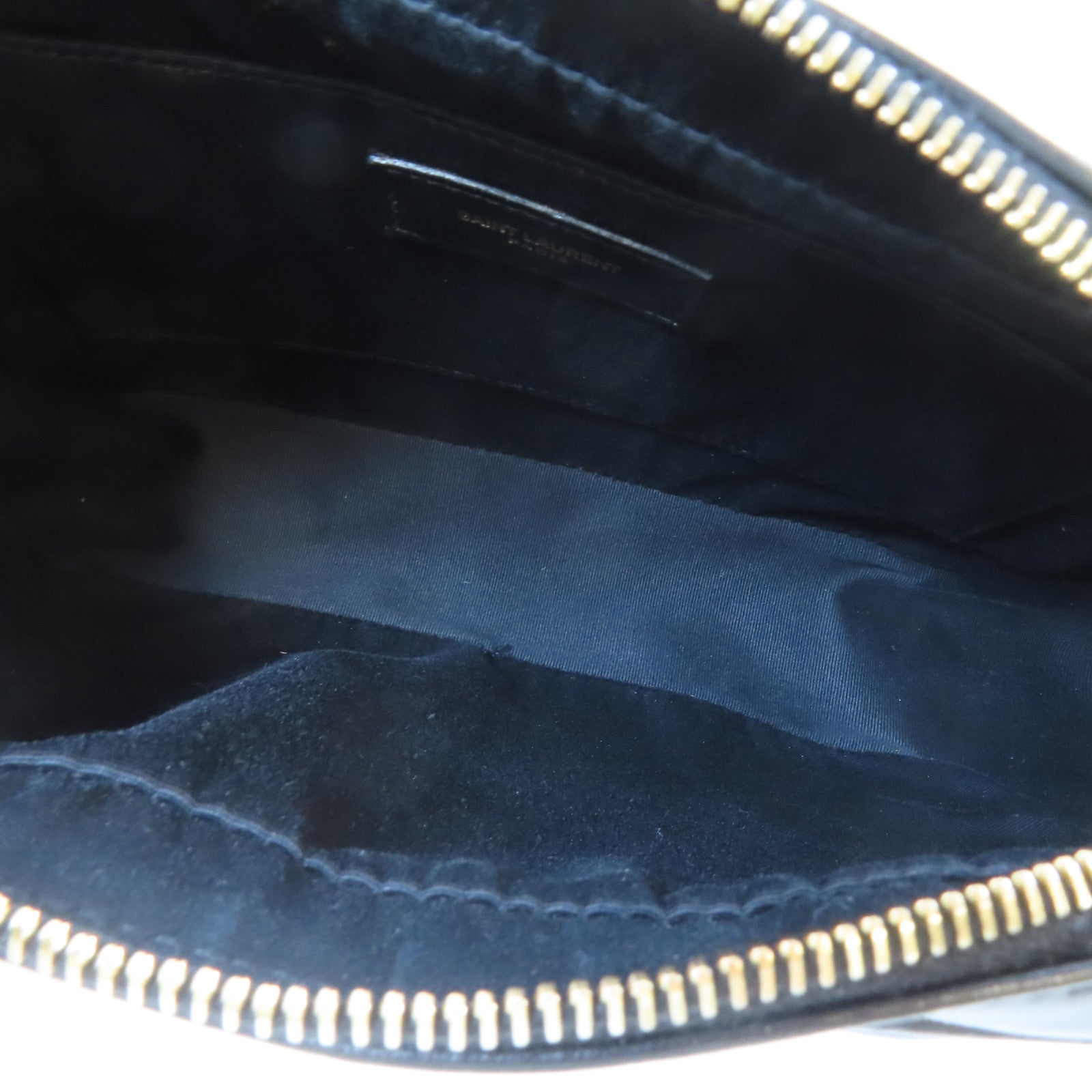 SAINT LAURENT 牛皮皮革Lou Camera Bag金扣肩背袋黑色