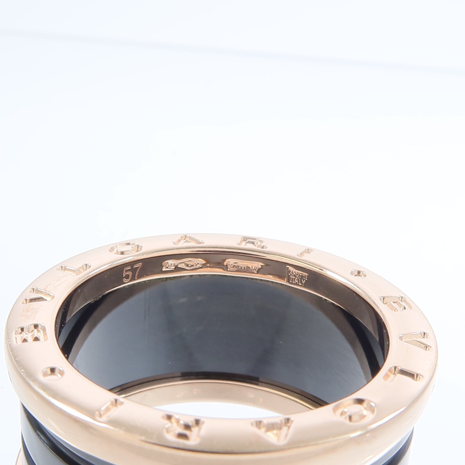 BVLGARI 18K玫瑰金B.zero1 Ring戒指