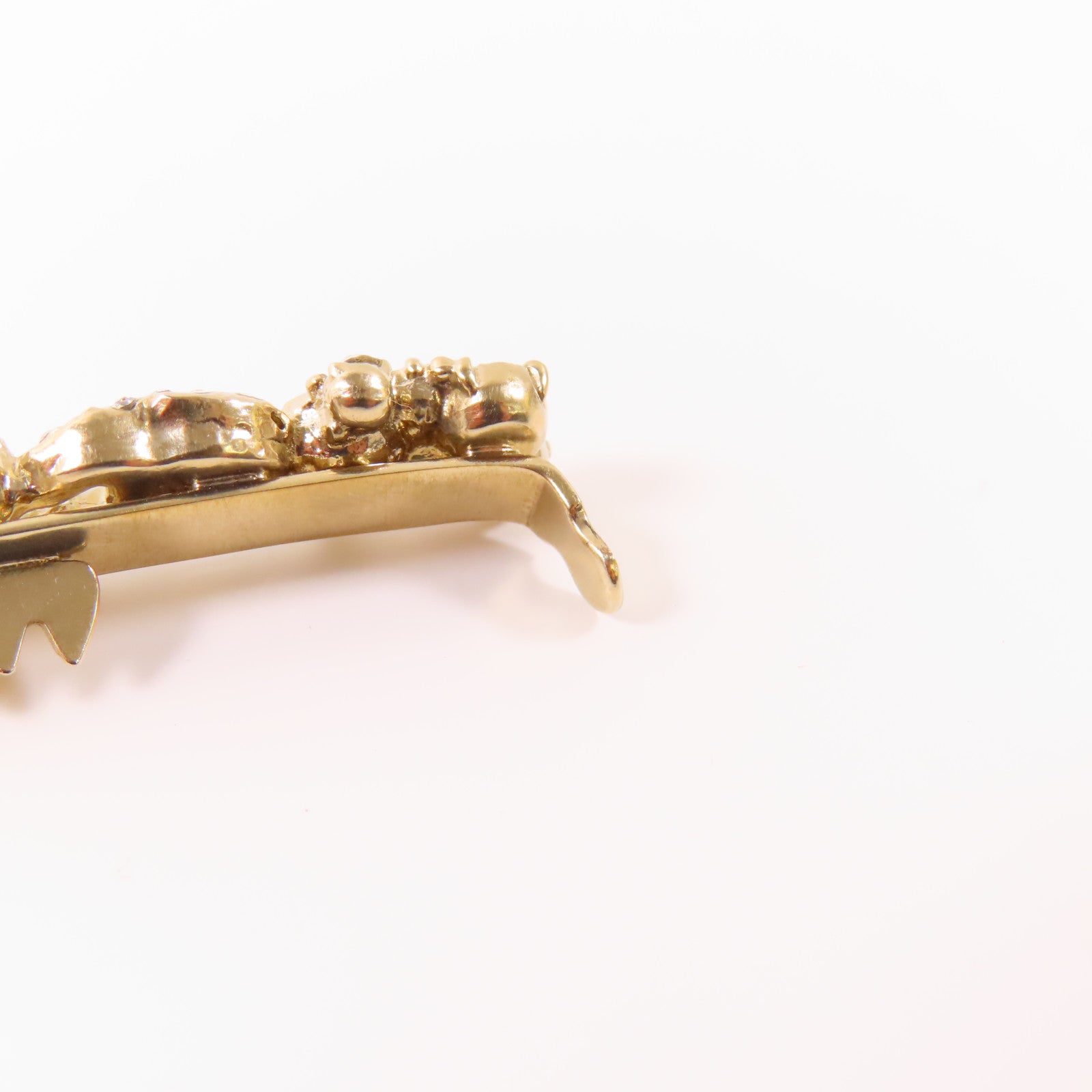 CHANEL PVC/金屬Hair Clip髮夾金色