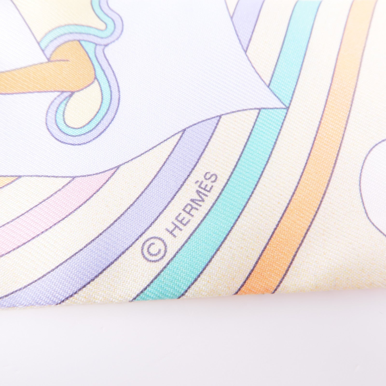 HERMES 絲質Twilly絲巾