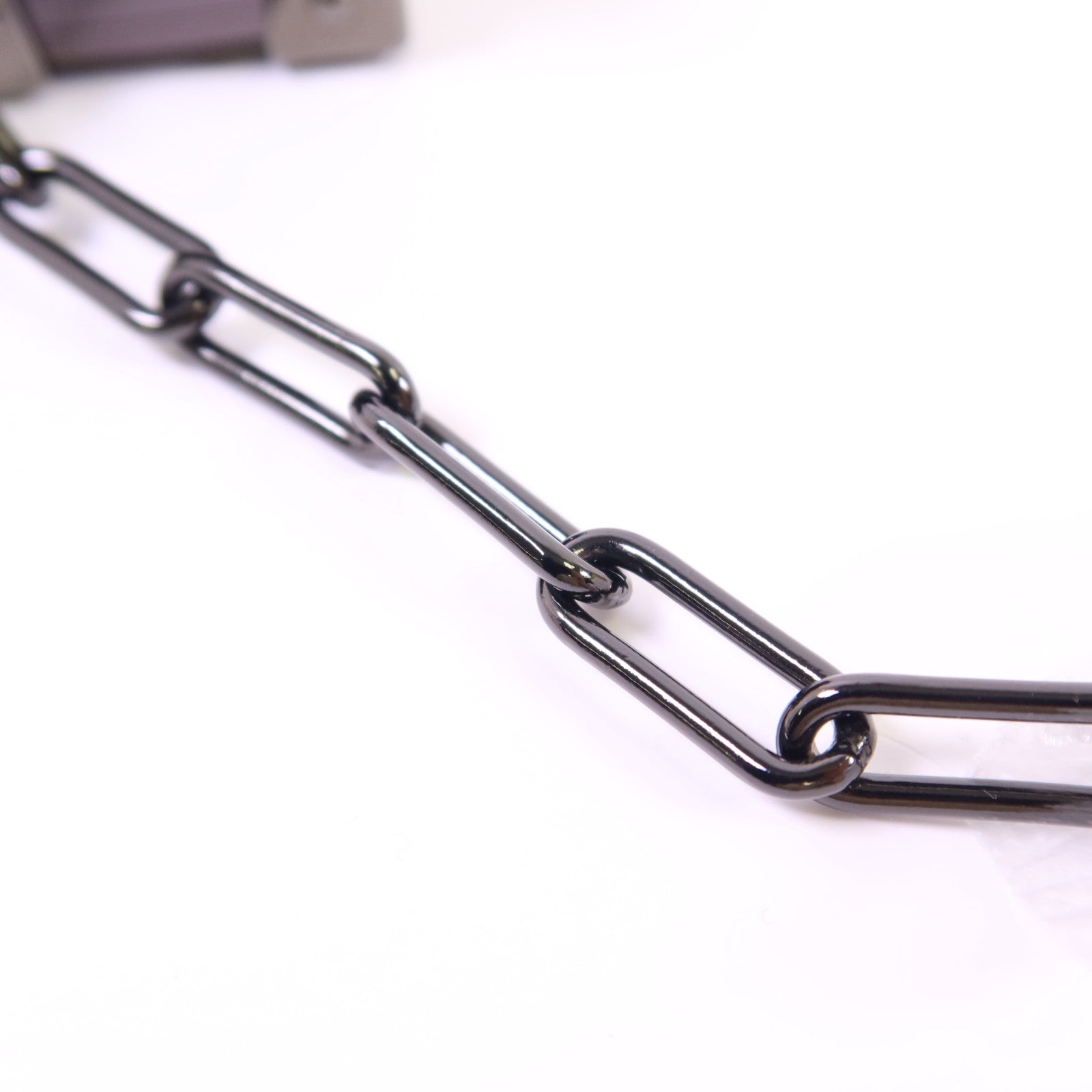 LOUIS VUITTON Monogram Eclipse Trunk Box Chain Shoulder鏈帶肩背袋